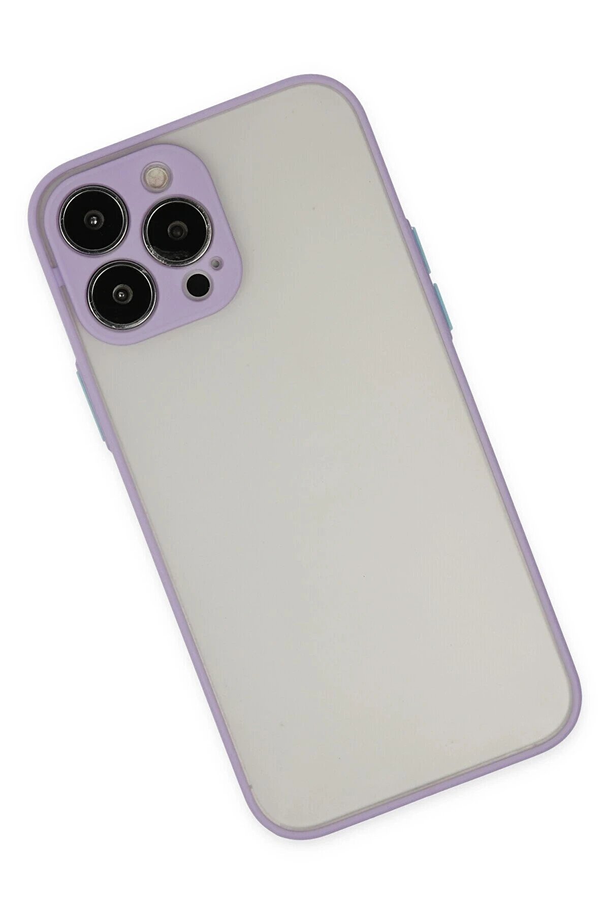 İphone 15 Pro Max Kılıf Montreal Si̇li̇kon Kapak - Mor - Dropx2986-1994