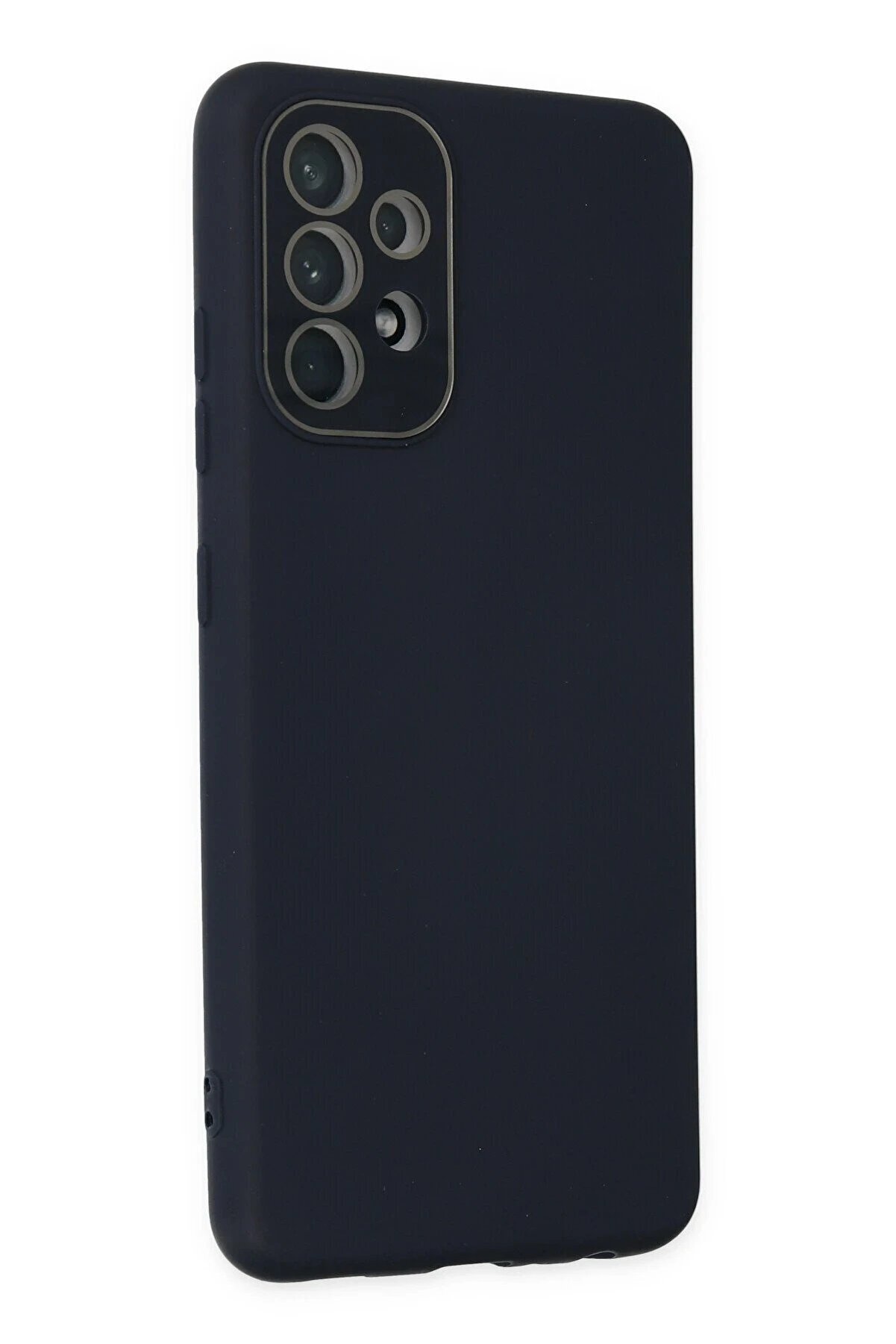 Samsung Galaxy A33 5G Kılıf Lansman Glass Kapak - Laci̇vert - Dropx9813-7619