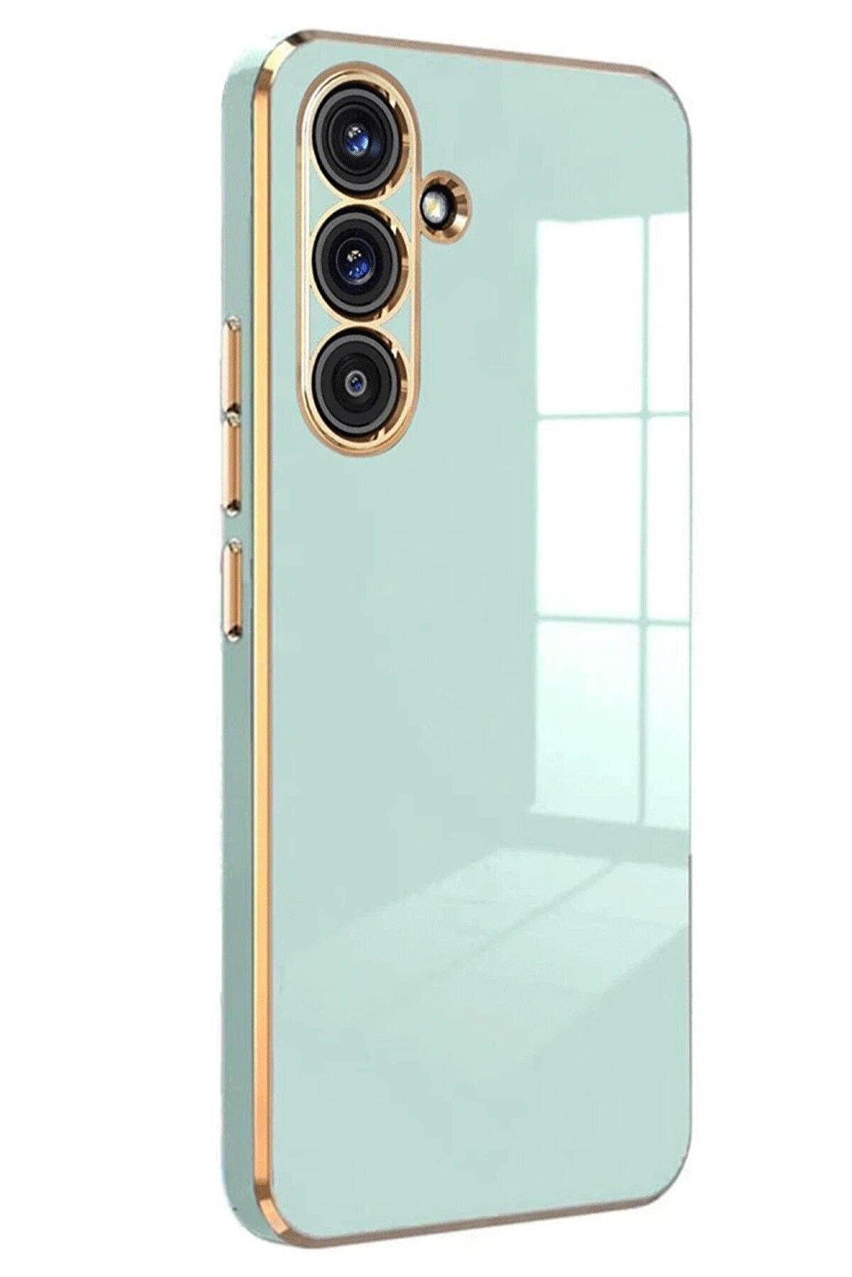 CepteToptan Samsung Galaxy S25 Kılıf Volet Silikon - Açık Yeşil - DROPX6028-9178