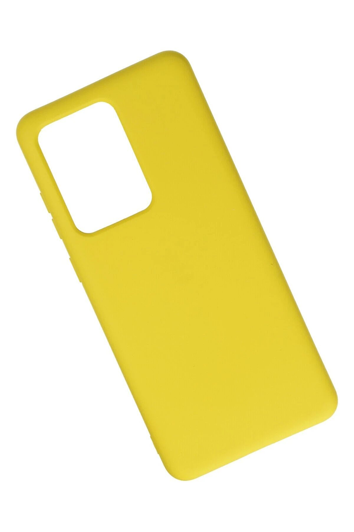 Samsung Galaxy S20 Ultra Kılıf Nano İ&ccedil;i̇ Kadi̇fe Si̇li̇kon - Sarı - Dropx3840-6509