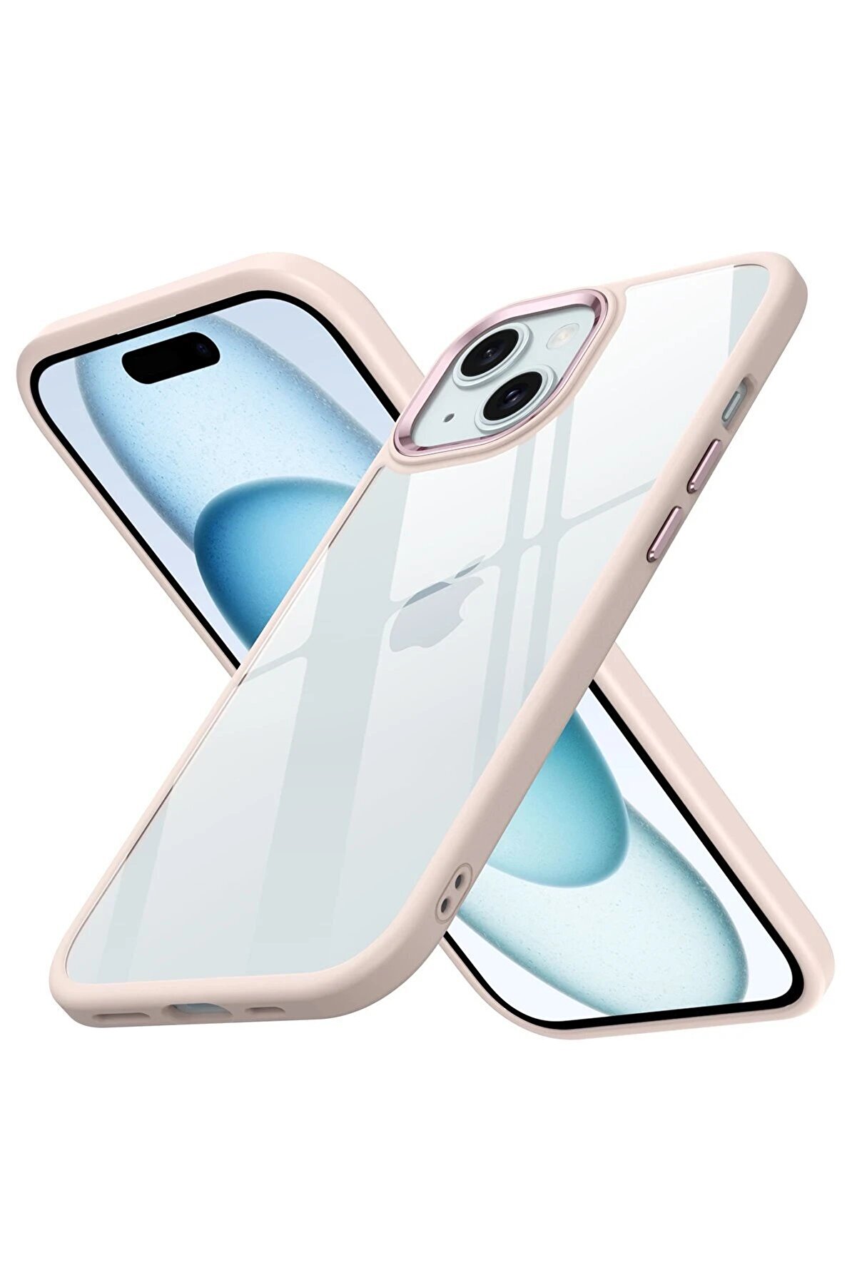 CepteToptan iPhone 15 Kılıf Power Silikon - Rose - DROPX9629-2165