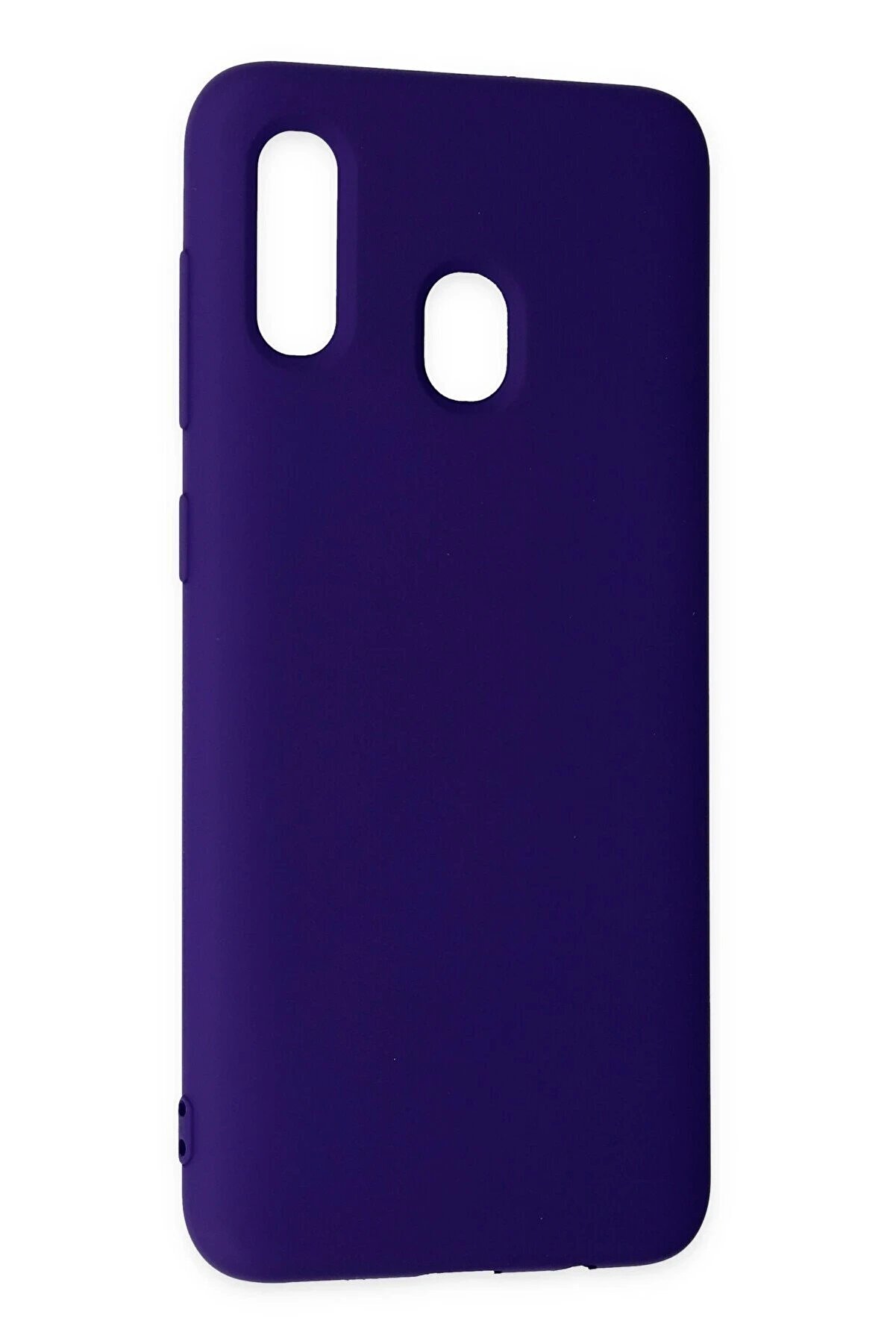 Samsung Galaxy A20 Kılıf Nano İçi̇ Kadi̇fe Si̇li̇kon - Mor - Dropx6585-5770