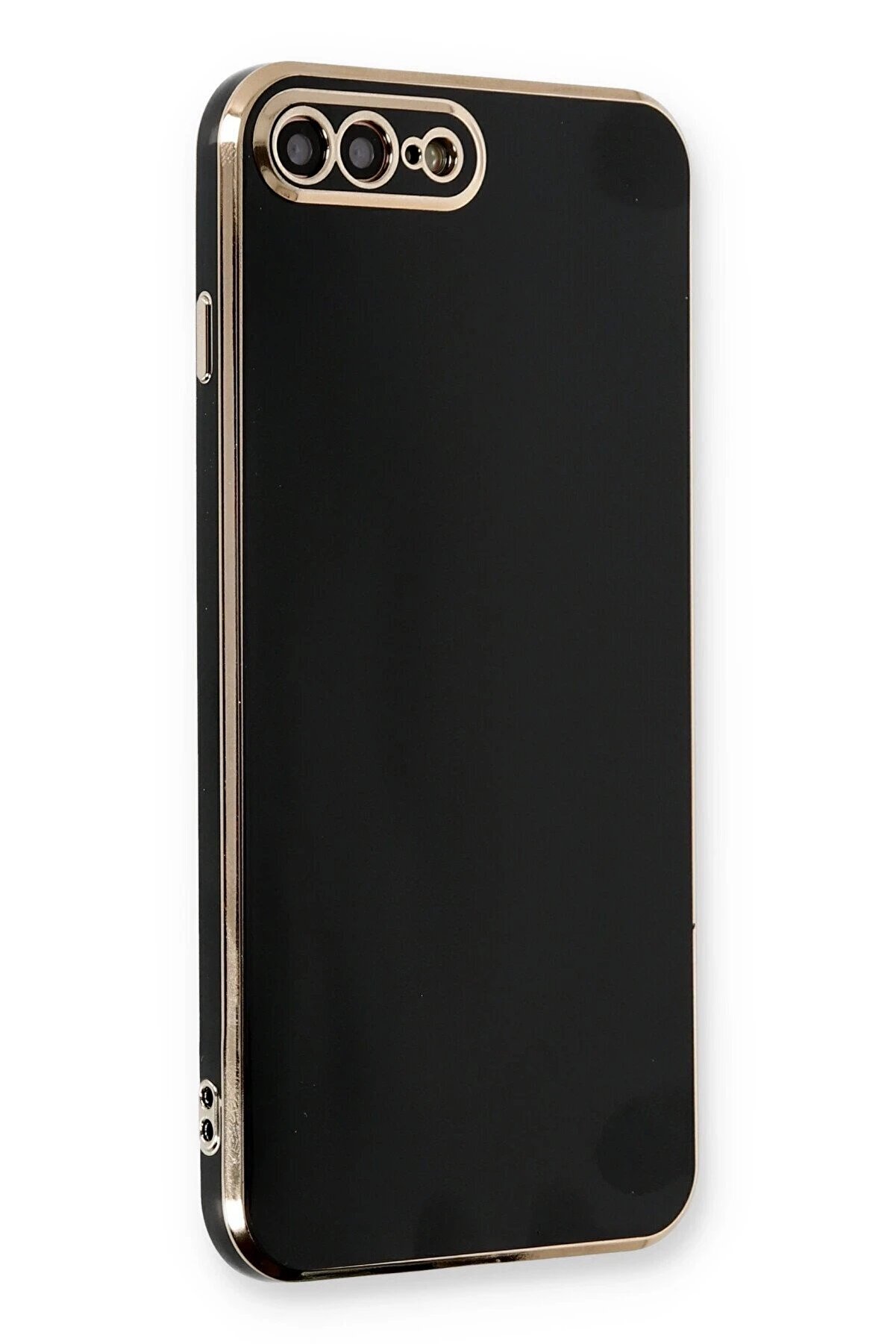 CepteToptan iPhone 7 Plus Kılıf Volet Silikon - Siyah - DROPX3414-7736