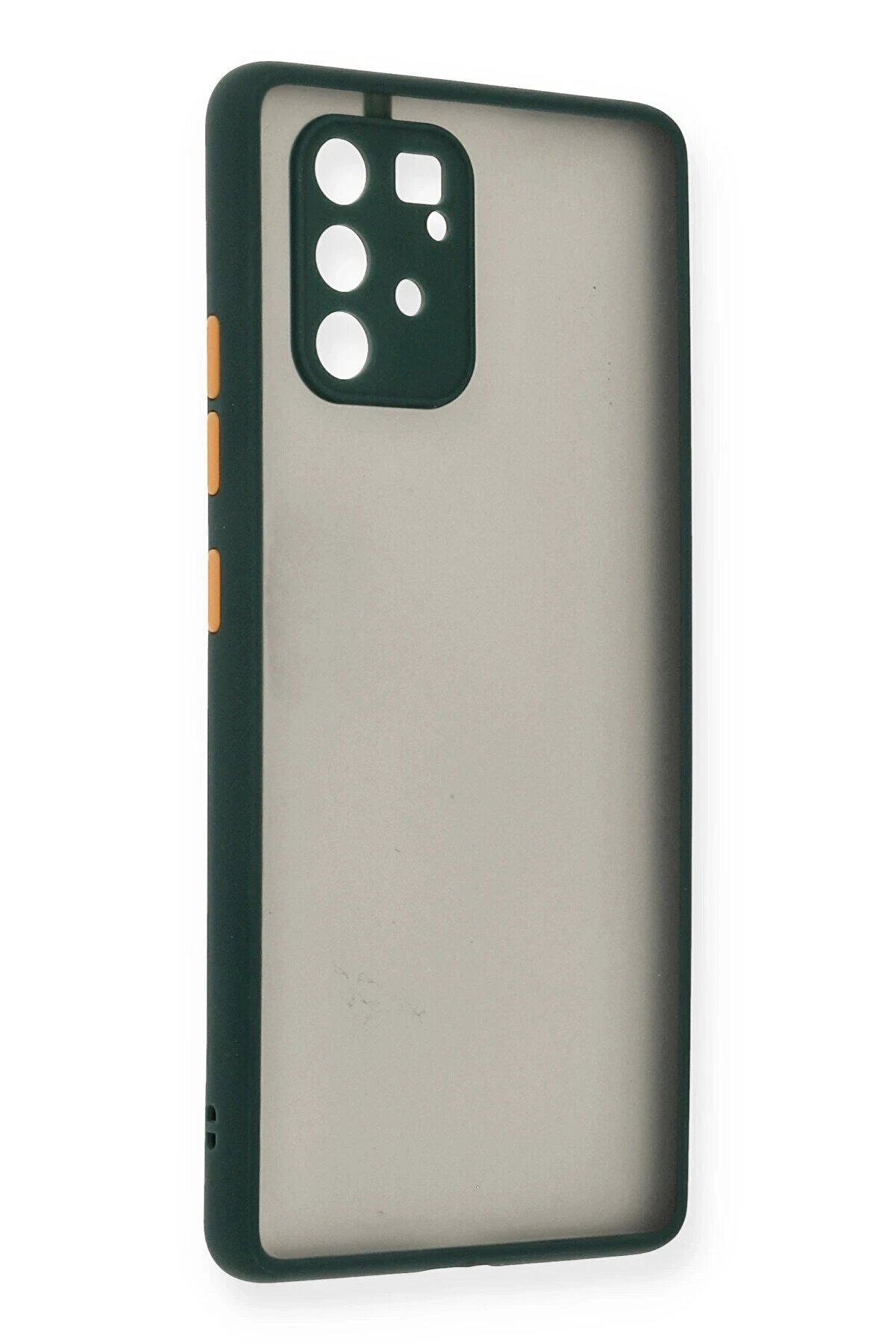 CepteToptan Samsung Galaxy A91 / S10 Lite Kılıf Montreal Silikon Kapak - Yeşil - DROPX4832-6300