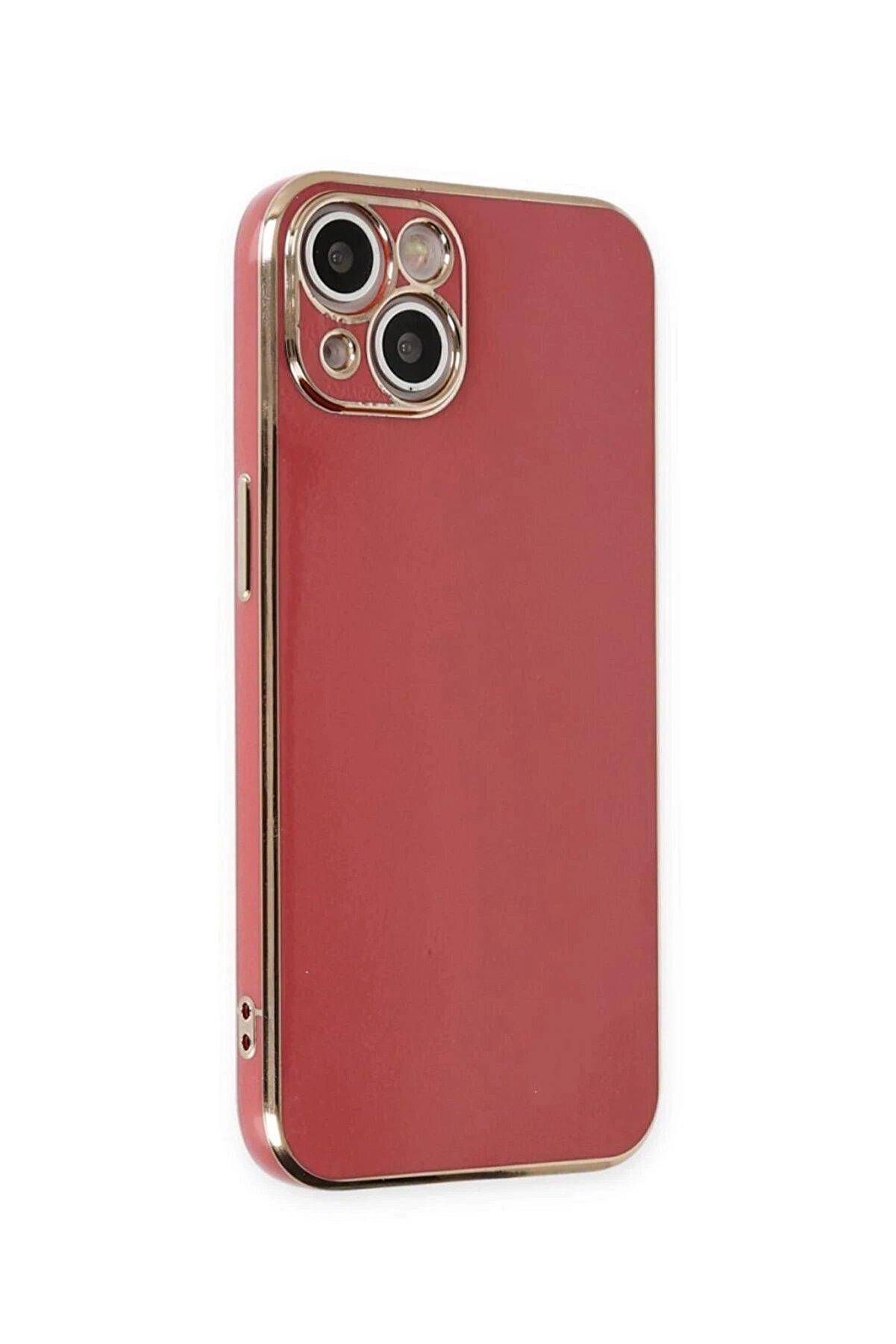 İphone 15 Kılıf Volet Si̇li̇kon - Kırmızı - Dropx9910-7791