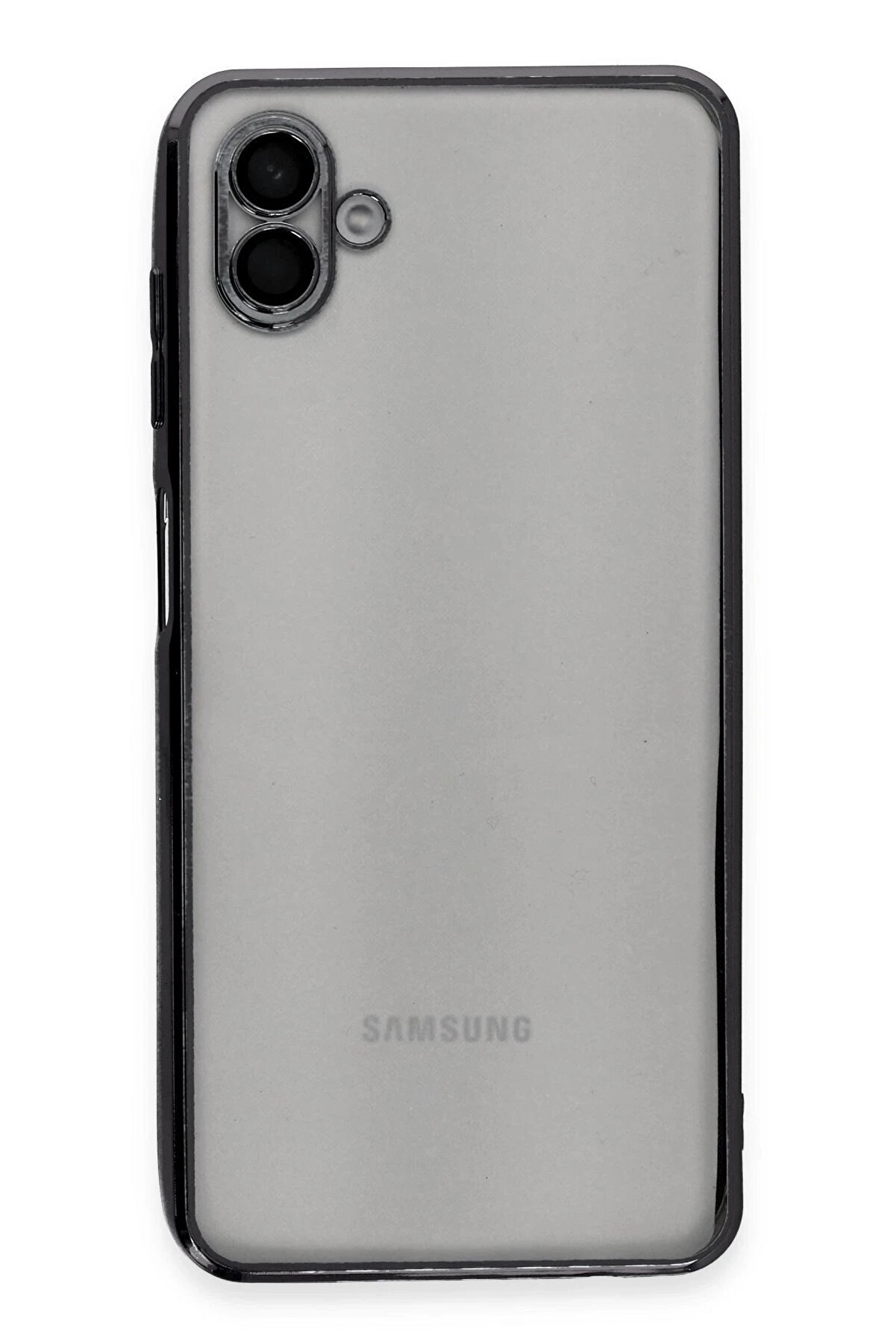 Samsung Galaxy A04 Kılıf Lensli̇ Si̇li̇kon - Si̇yah - Dropx1406-5404