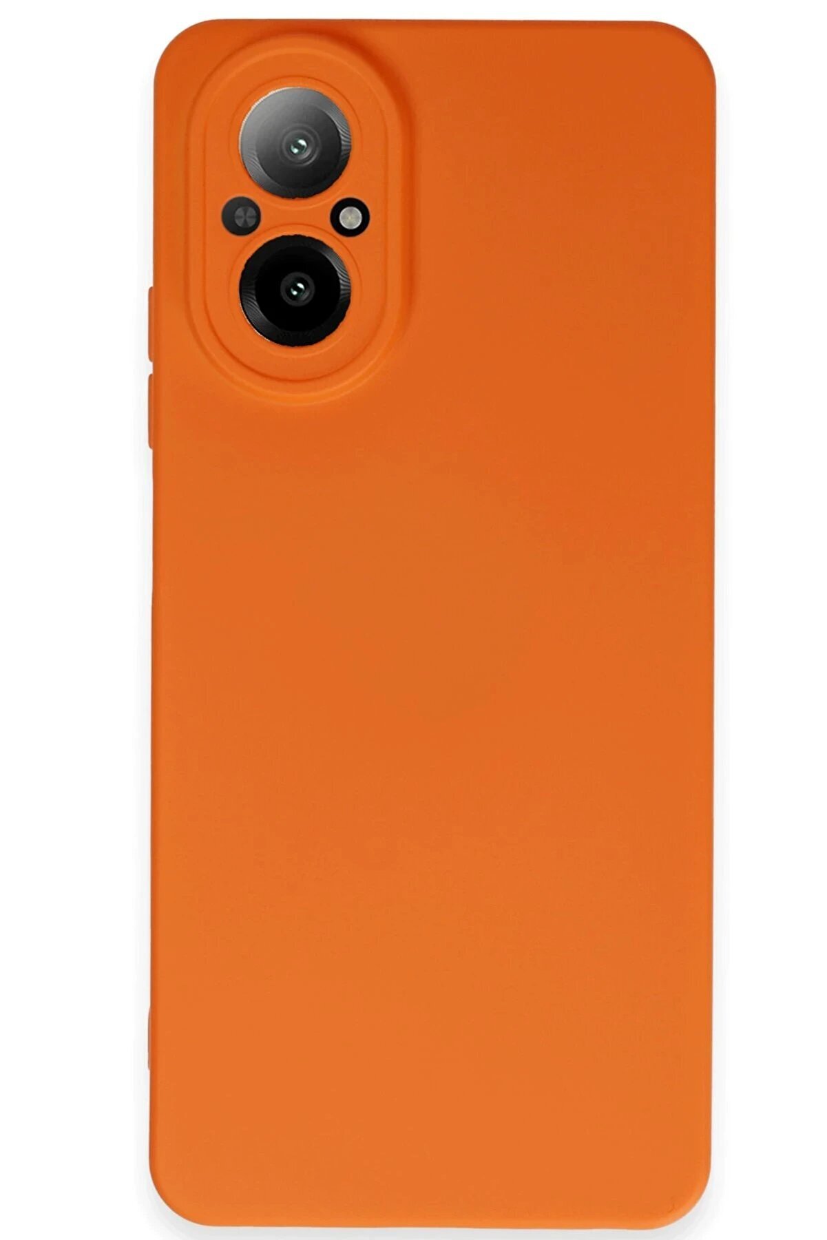 CepteToptan Realme 12 Lite Kılıf Nano içi Kadife Silikon - Turuncu - DROPX7427-8731