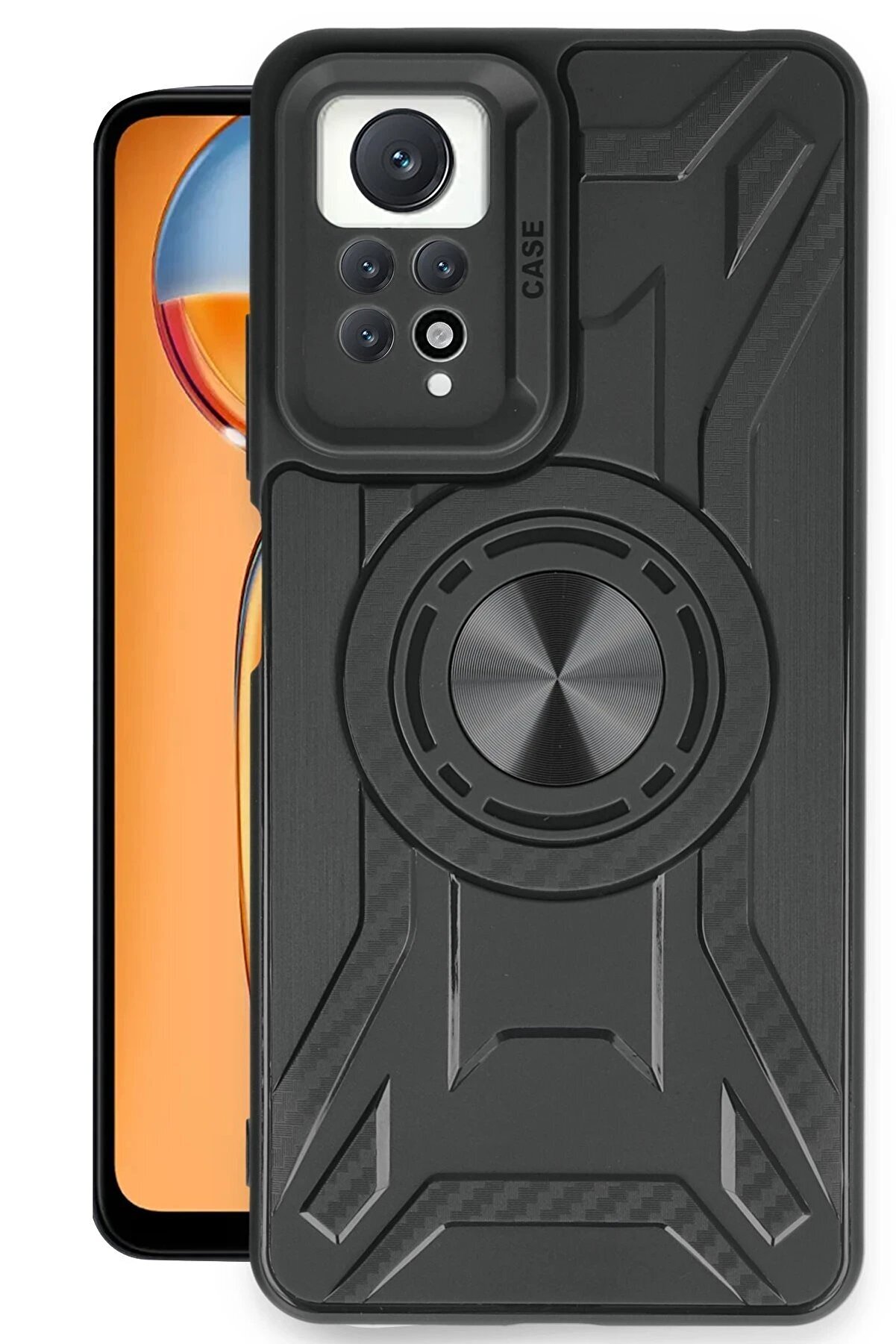 CepteToptan Xiaomi Redmi Note 12 Pro 4G Kılıf Lincoln Silikon - Siyah - DROPX2494-3211