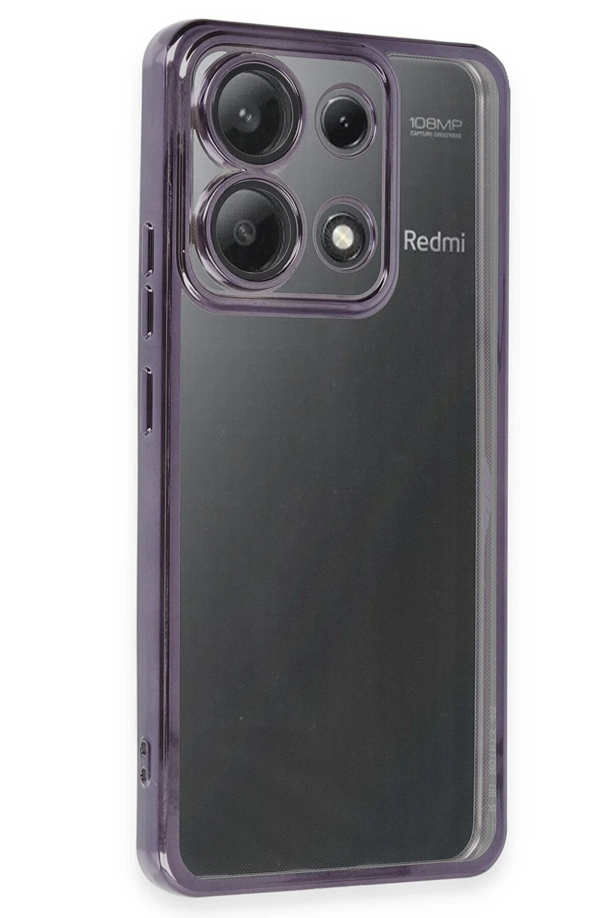 CepteToptan Xiaomi Poco X6 Kılıf Lensli Silikon - Mor - DROPX9249-2222