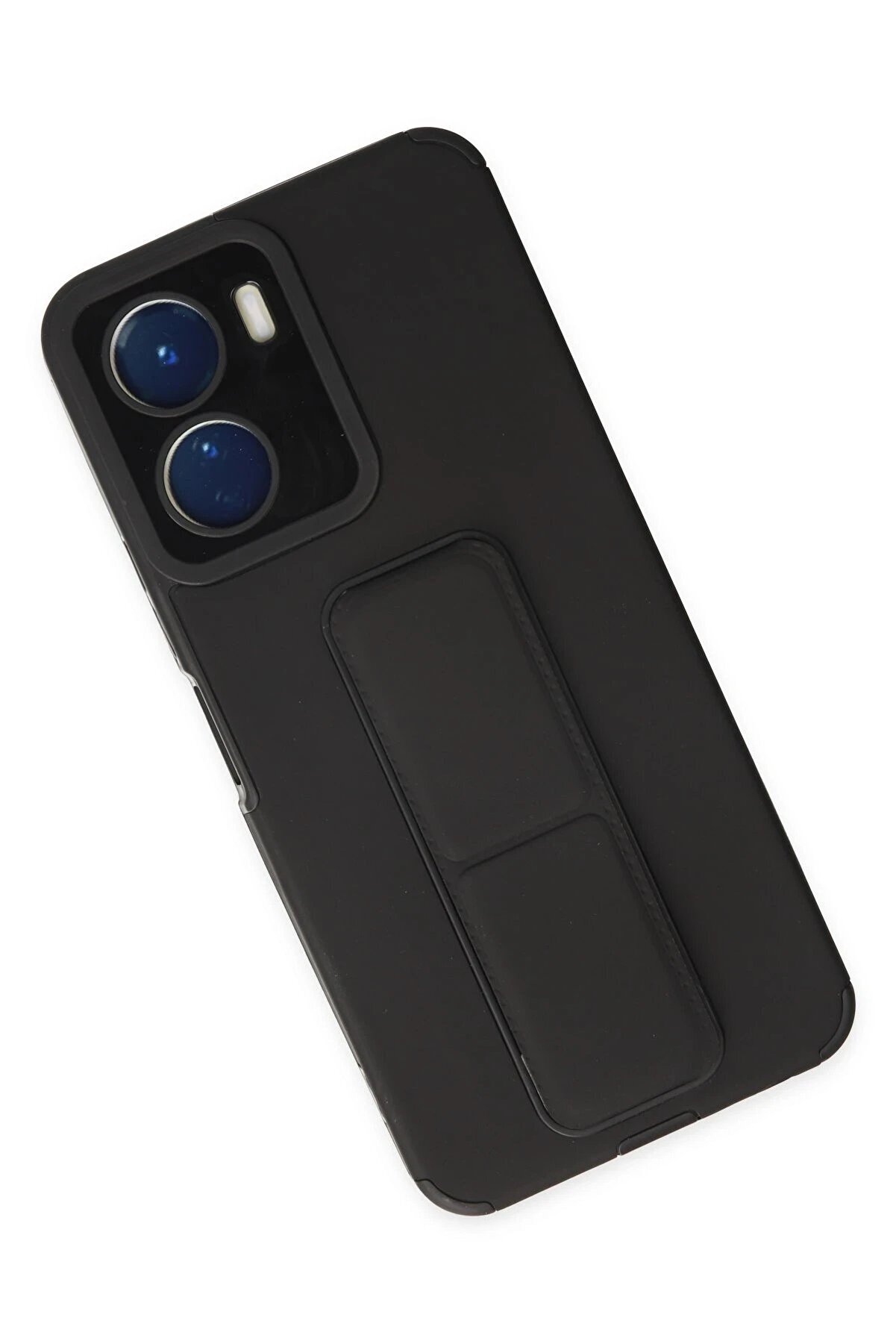 Vi̇vo Y16 Kılıf Mega Standlı Si̇li̇kon - Si̇yah - Dropx9610-8861