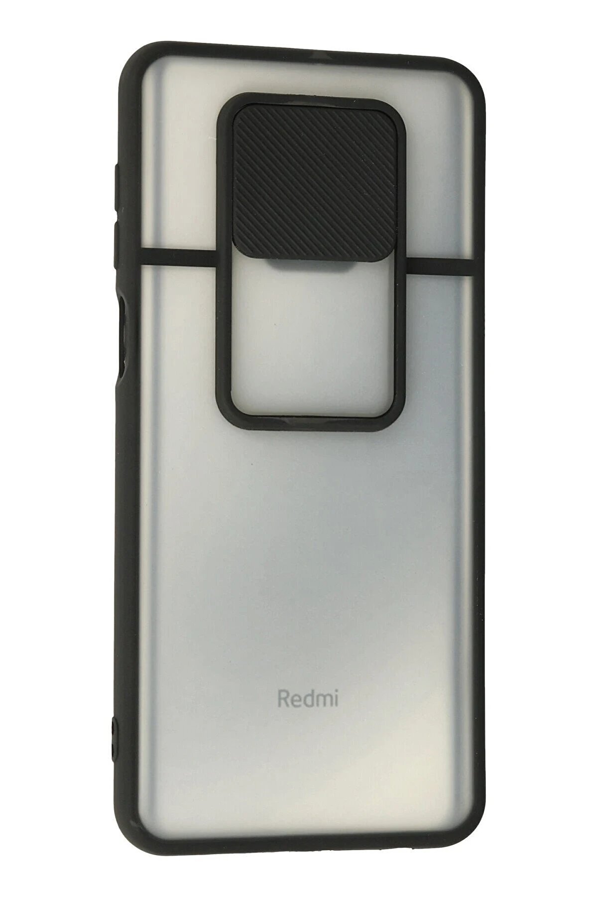 Xi̇aomi̇ Redmi̇ Note 9 Pro Kılıf Palm Buzlu Kamera Sürgülü Si̇li̇kon - Si̇yah - Dropx3184-8729