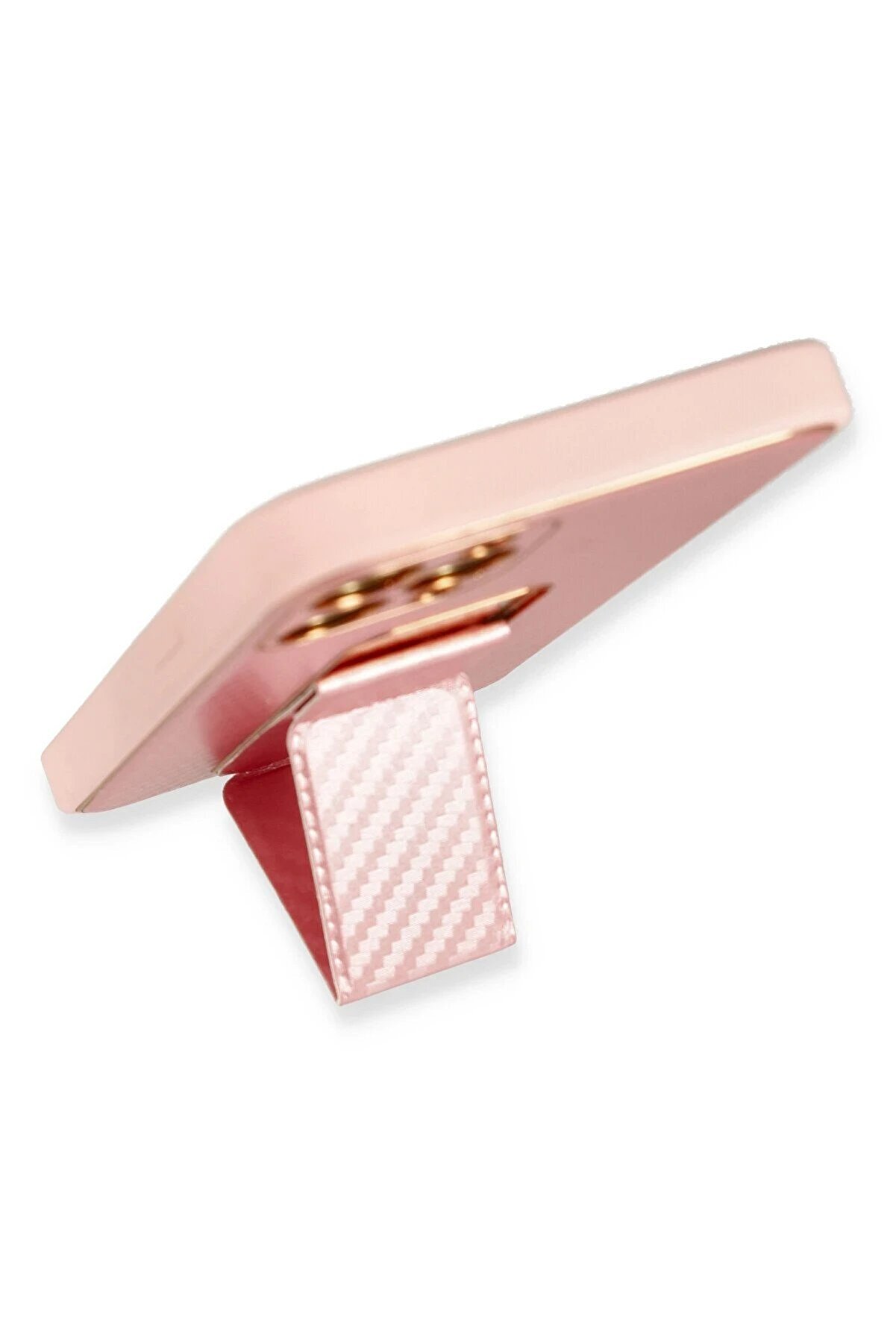 İphone 12 Pro Kılıf Coco Karbon Standlı Kapak - Pembe - Dropx5039-6242