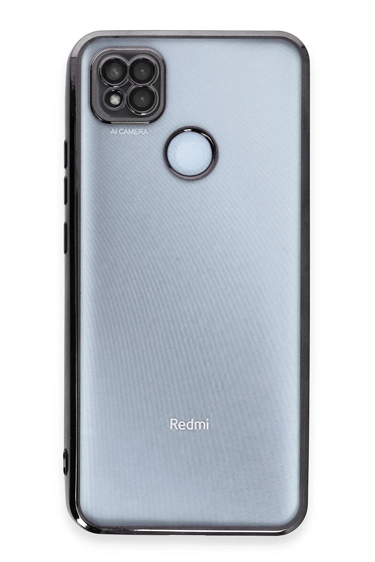 Xi̇aomi̇ Redmi̇ 9C Kılıf Lensli̇ Si̇li̇kon - Si̇yah - Dropx4591-1959