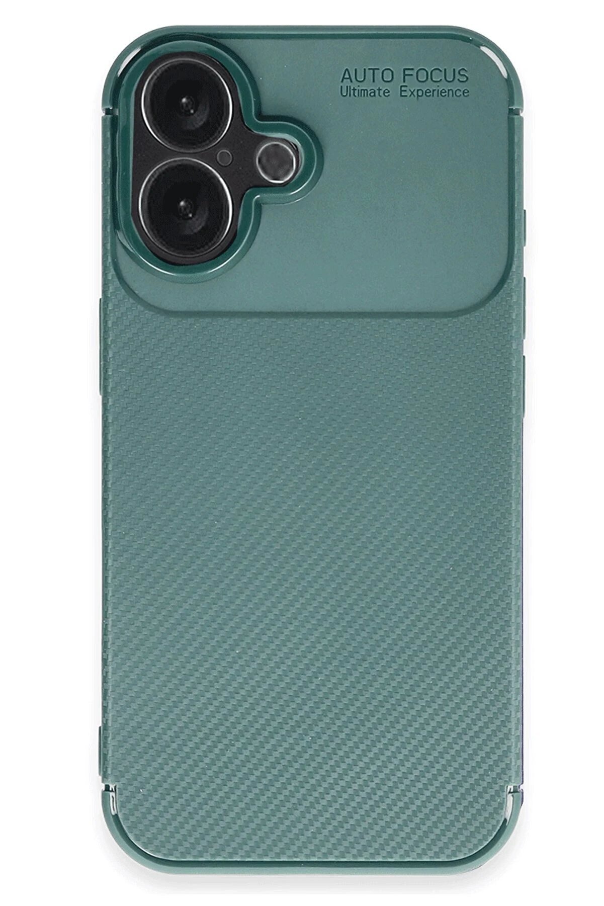 İphone 16 Plus Kılıf Auto Focus Karbon Kapak - Koyu Yeşi̇l - Dropx2821-3402