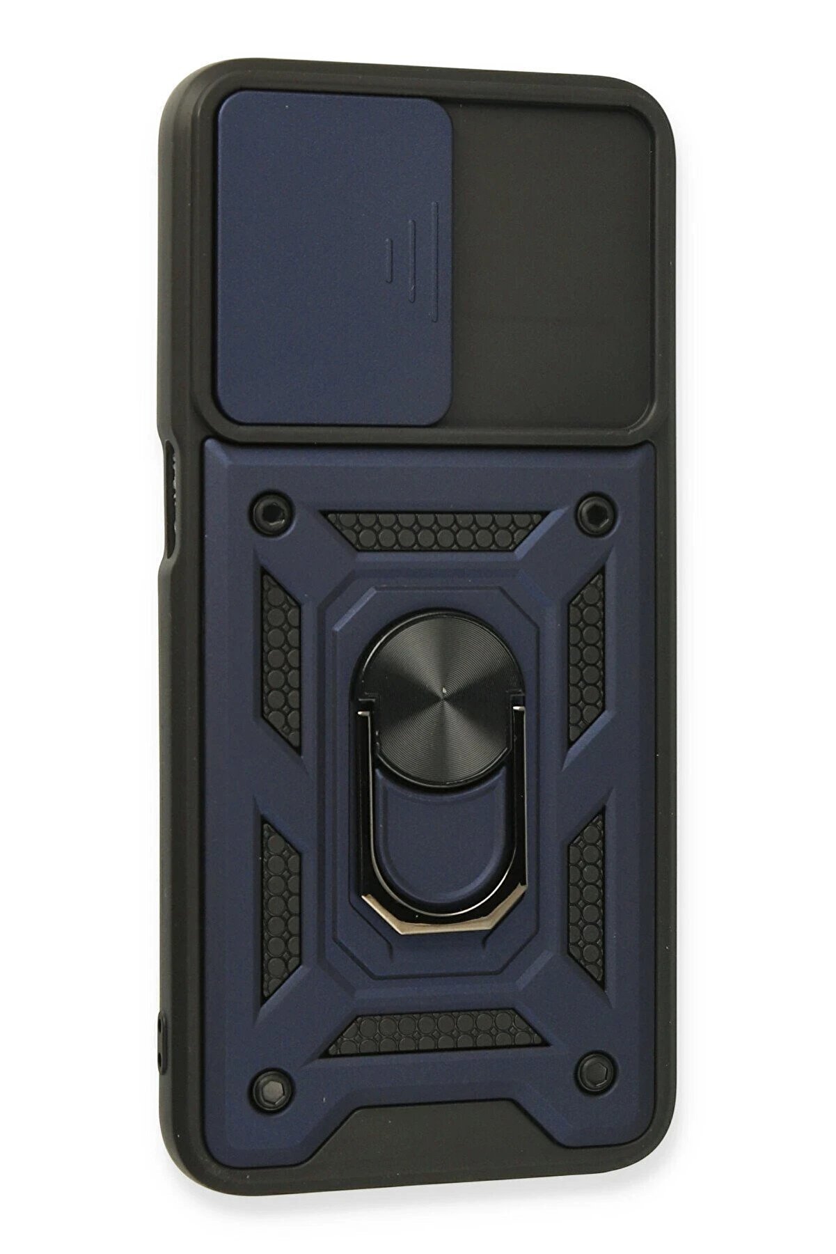 Oppo A16 Kılıf Pars Lens Yüzüklü Si̇li̇kon - Laci̇vert - Dropx2314-4738