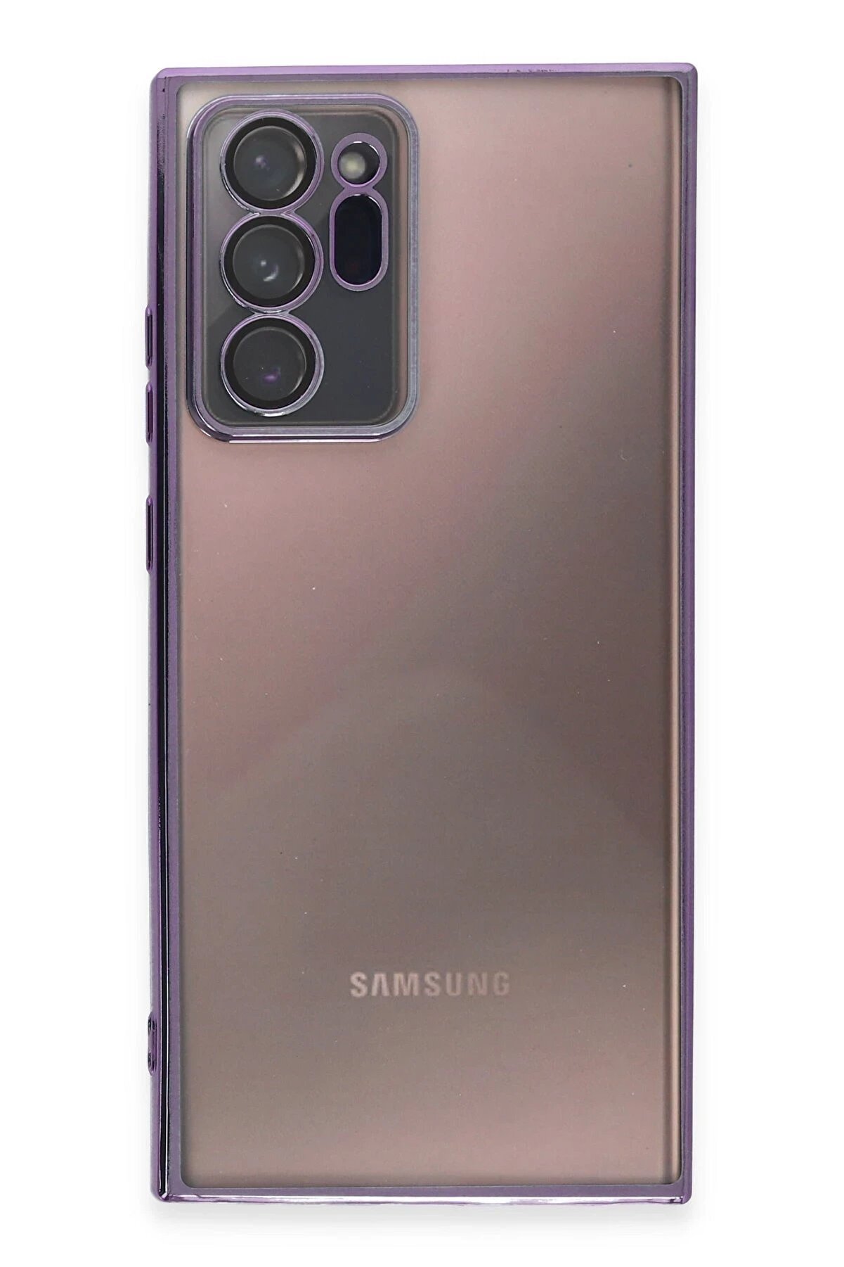 Samsung Galaxy Note 20 Ultra Kılıf Lensli̇ Si̇li̇kon - Mor - Dropx5101-8343