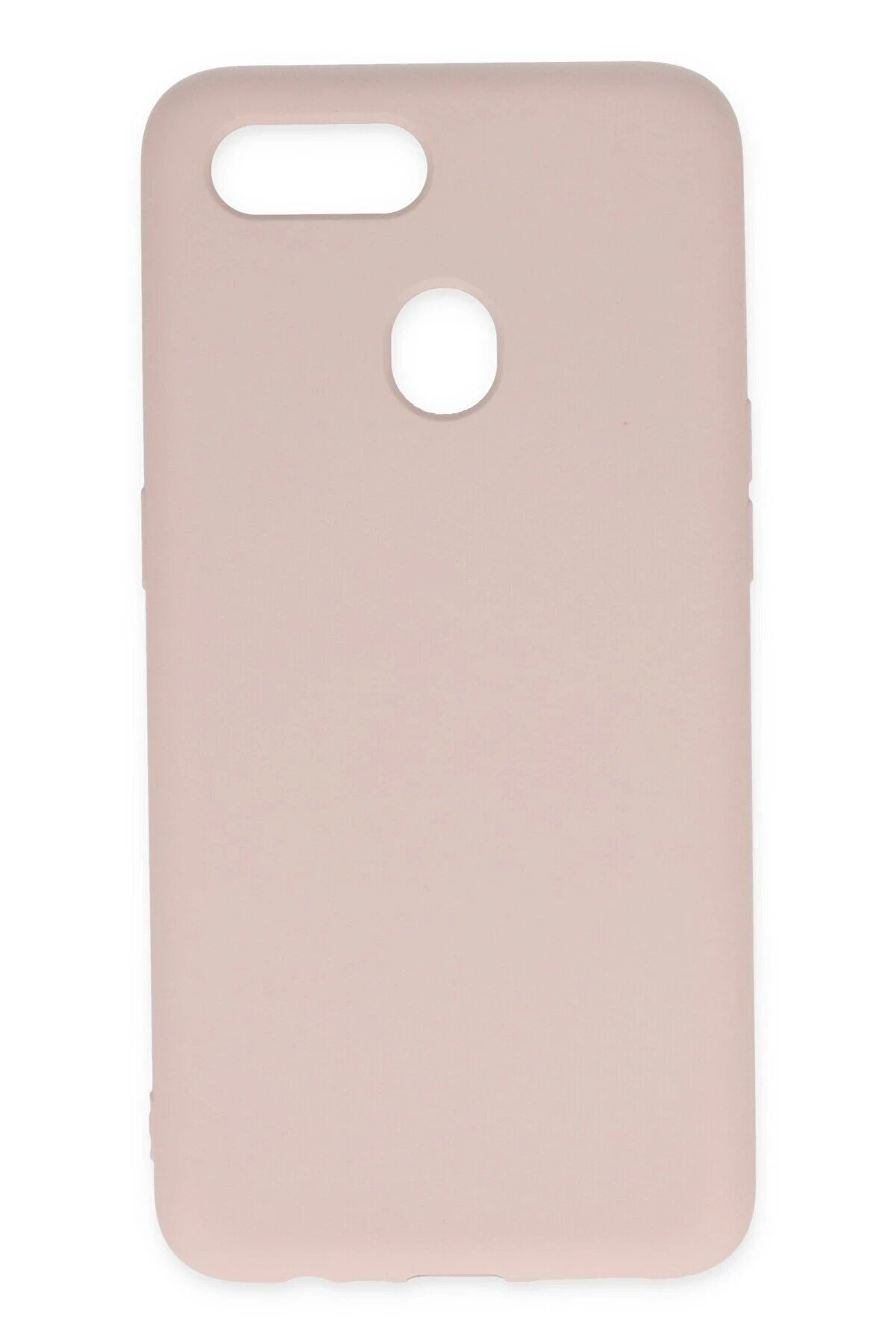 CepteToptan Oppo A12 Kılıf Nano i&ccedil;i Kadife Silikon - Pudra - DROPX5608-3940