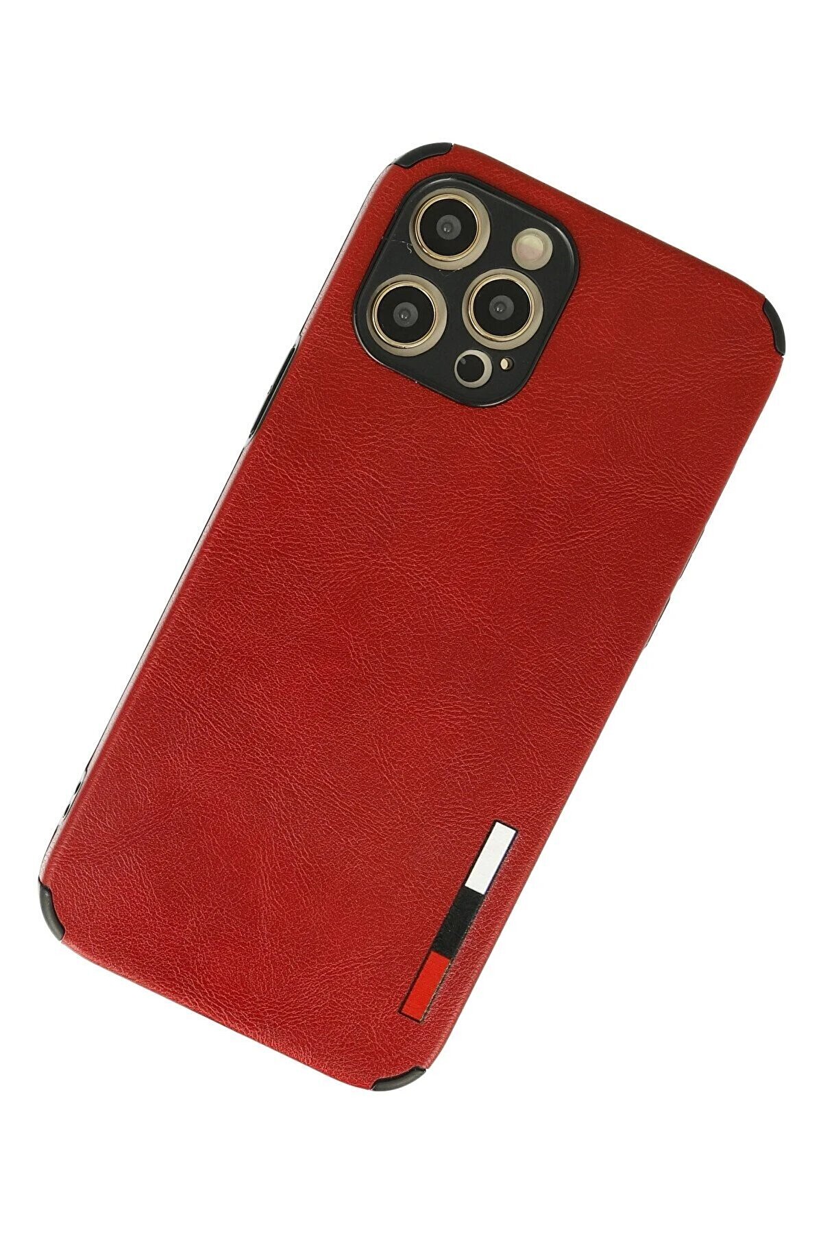 İphone 12 Pro Max Kılıf Loop Deri̇ Si̇li̇kon - Kırmızı - Dropx1460-9138