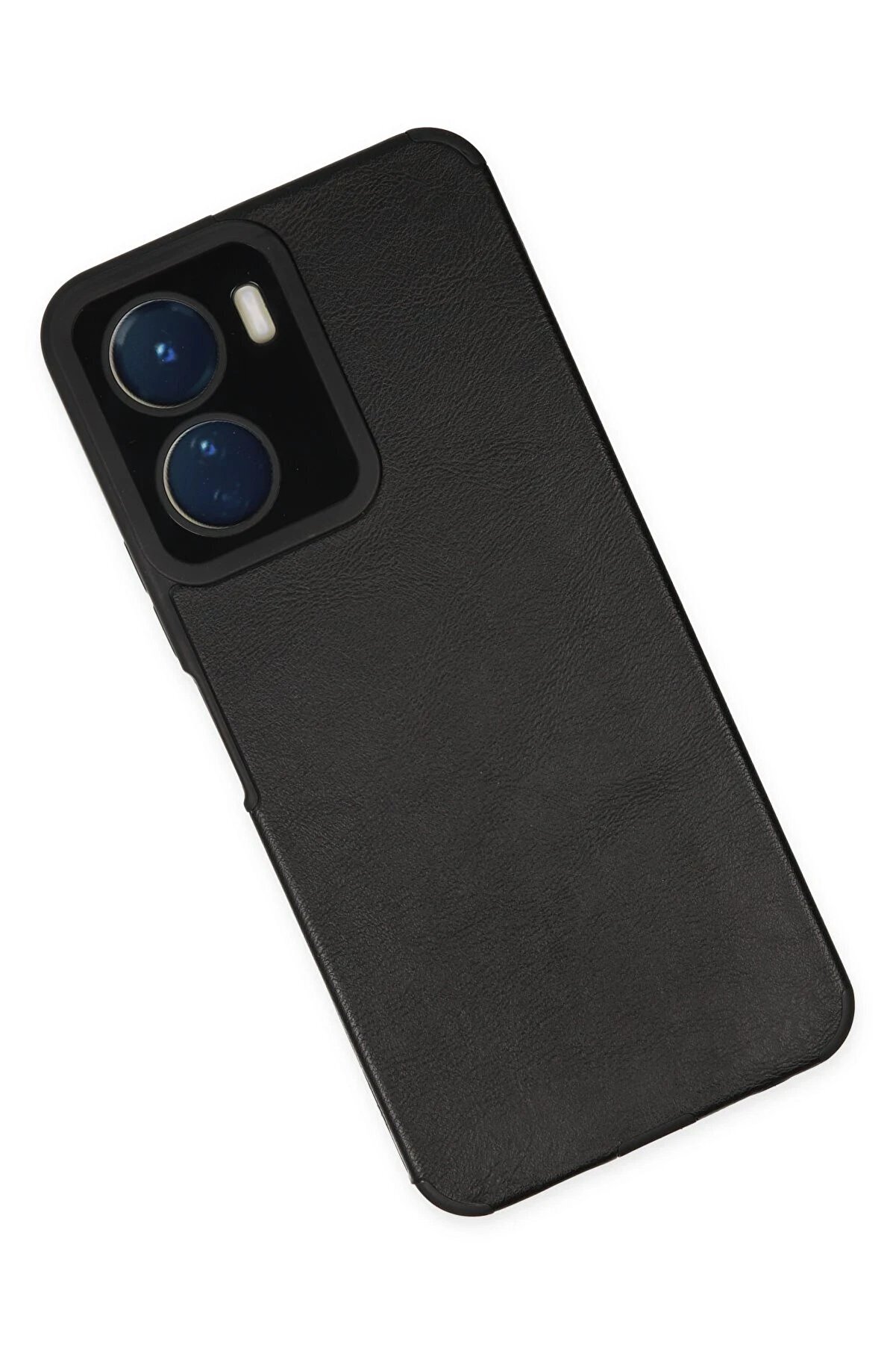 Vi̇vo Y16 Kılıf Loop Deri̇ Si̇li̇kon - Si̇yah - Dropx5687-4085