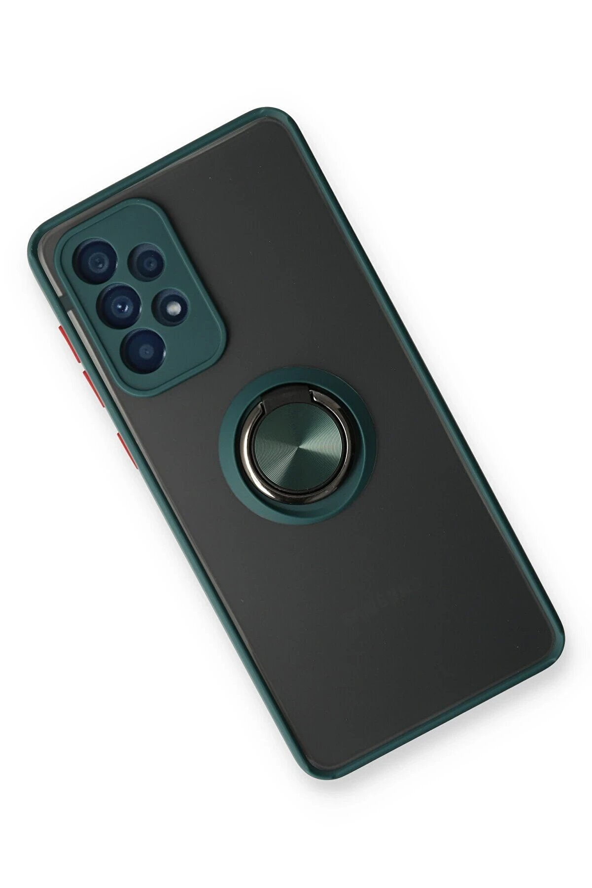 Samsung Galaxy A73 5G Kılıf Montreal Yüzüklü Si̇li̇kon Kapak - Yeşi̇l - Dropx1305-5790