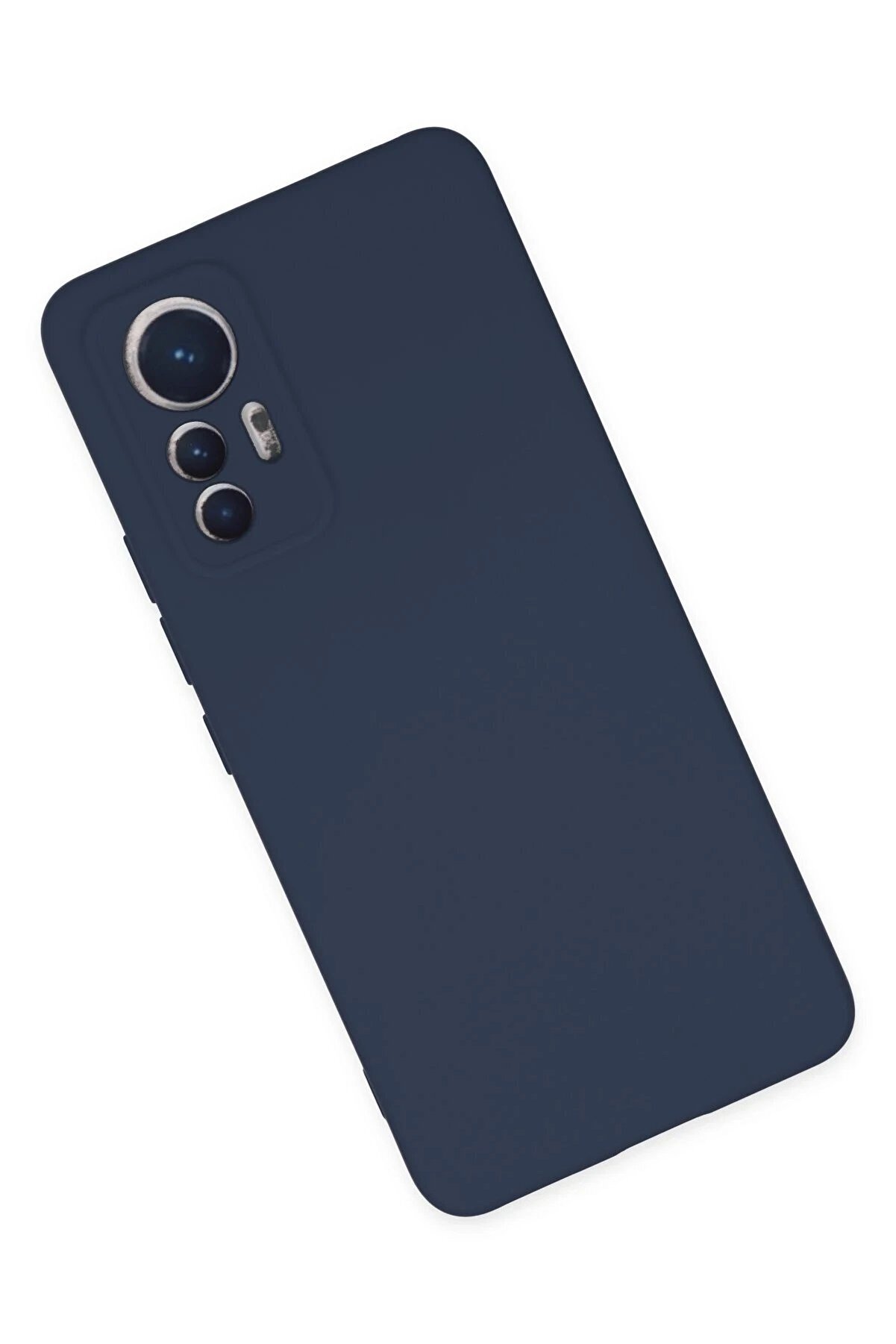 Xi̇aomi̇ Mi̇ 12 Li̇te Kılıf Nano İçi̇ Kadi̇fe Si̇li̇kon - Laci̇vert - Dropx5082-4822