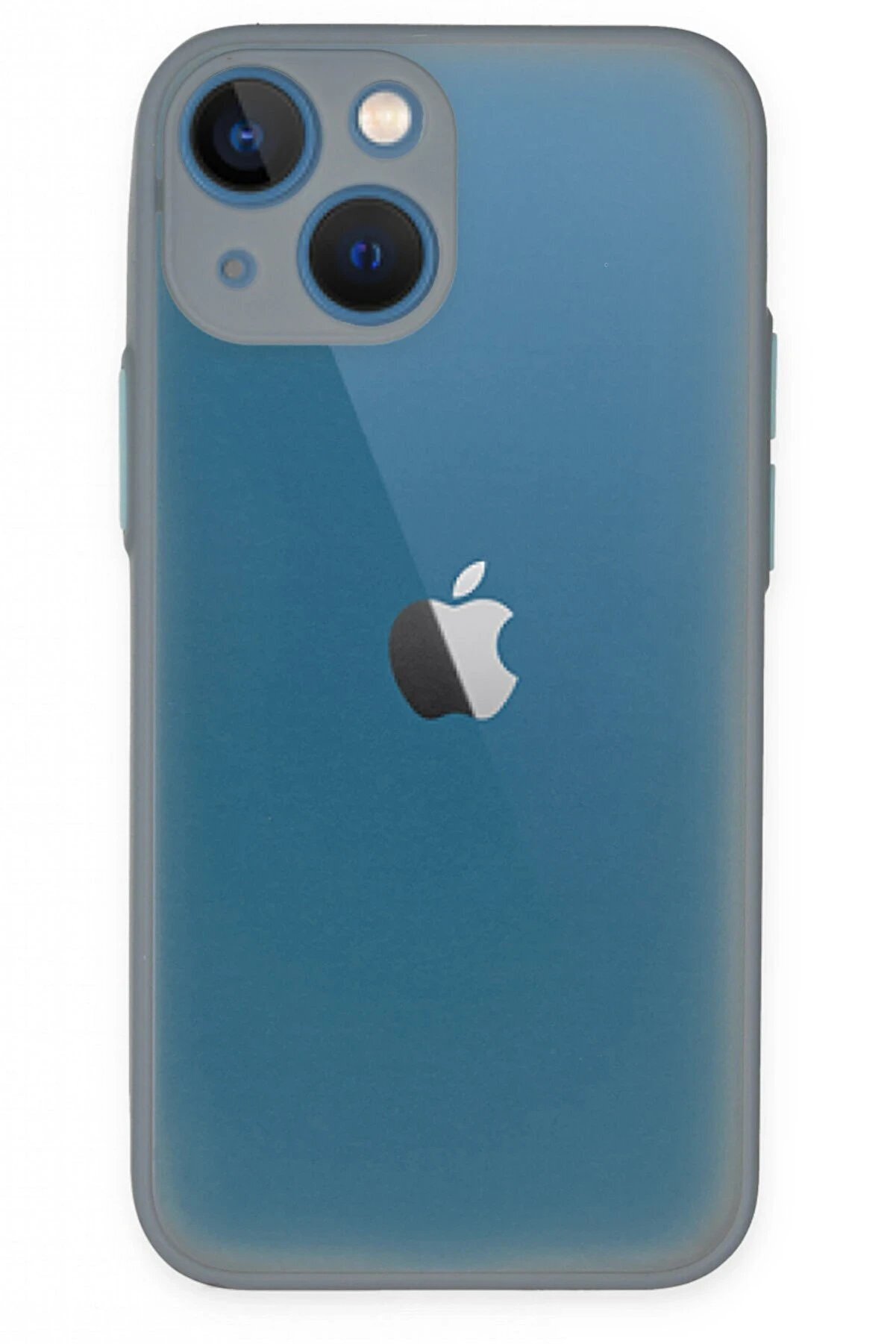 CepteToptan iPhone 15 Plus Kılıf Montreal Silikon Kapak - Gri - DROPX4741-4056