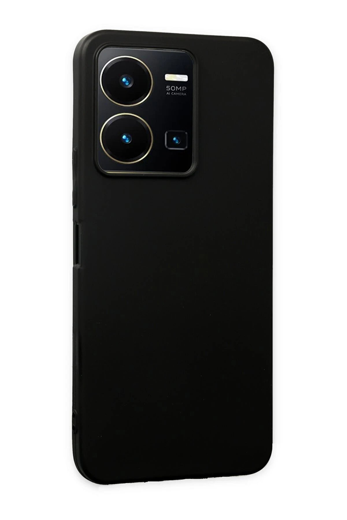 Vi̇vo Y35 Kılıf Fi̇rst Si̇li̇kon - Si̇yah - Dropx7039-8307