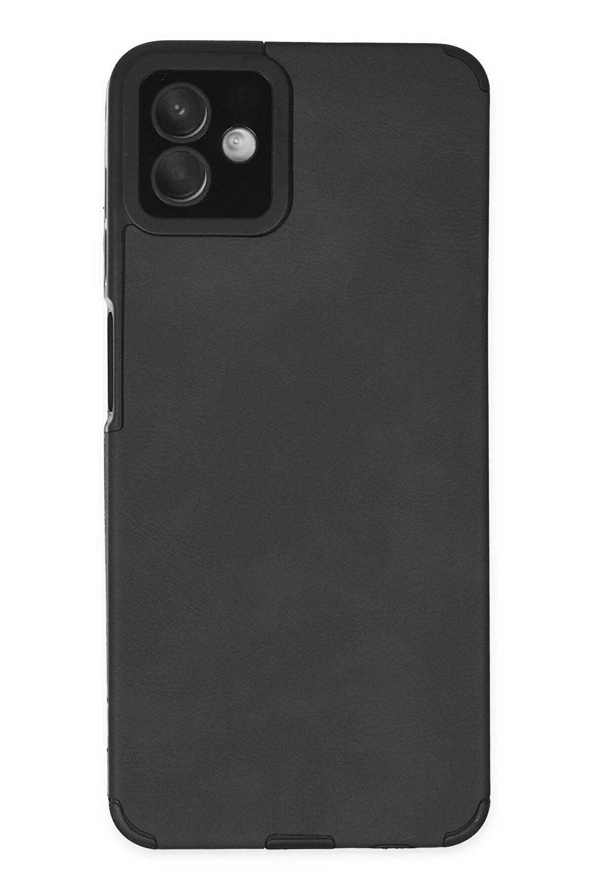 CepteToptan Samsung Galaxy A04 Kılıf Loop Deri Silikon - Siyah - DROPX8969-5971