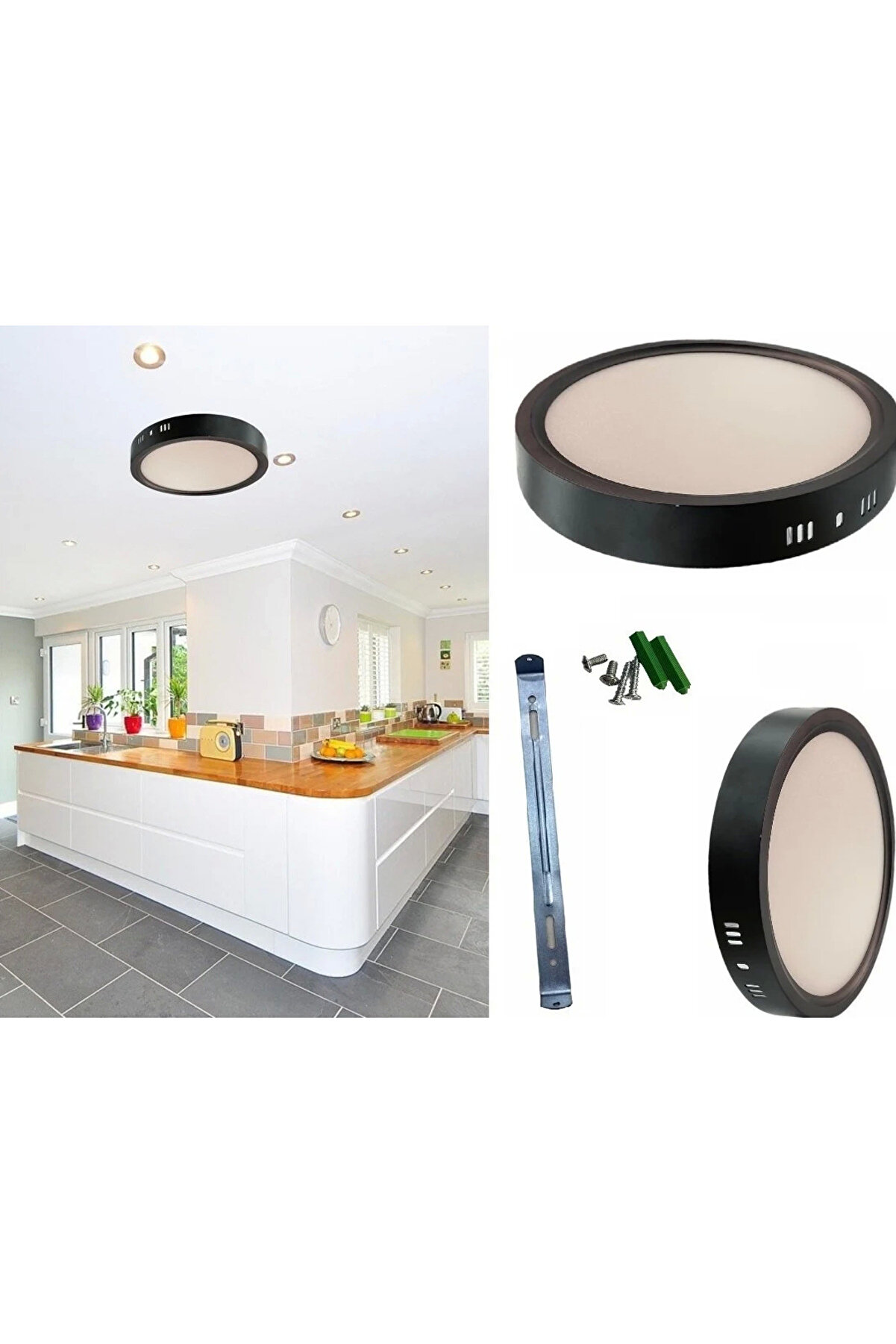 Cata Ct 5235 Si̇yah Kasa Led Spot18W 6400K Beyaz Işık