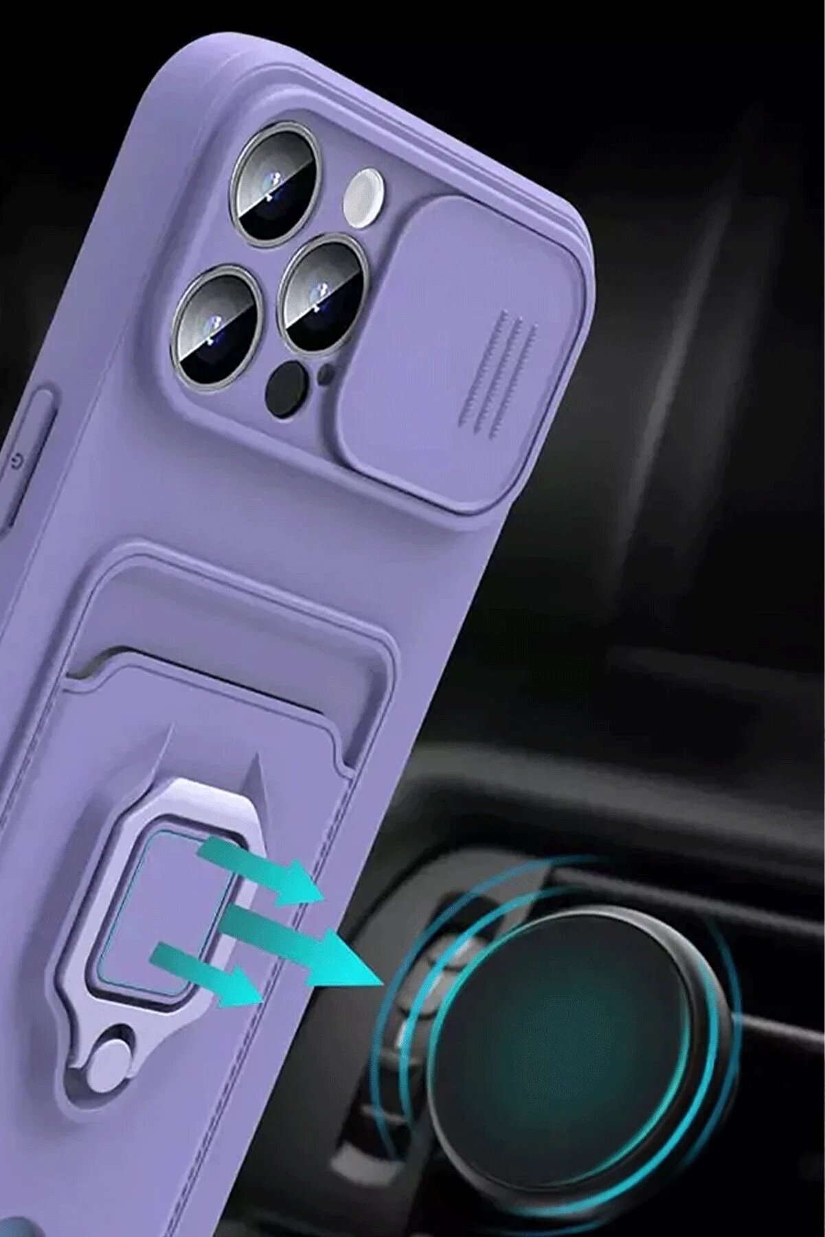 Xi̇aomi̇ Redmi̇ Note 13 Pro Plus Kılıf Zuma Kartvi̇zi̇tli̇ Y&uuml;z&uuml;kl&uuml; Si̇li̇kon - Kır - Dropx5558-6449