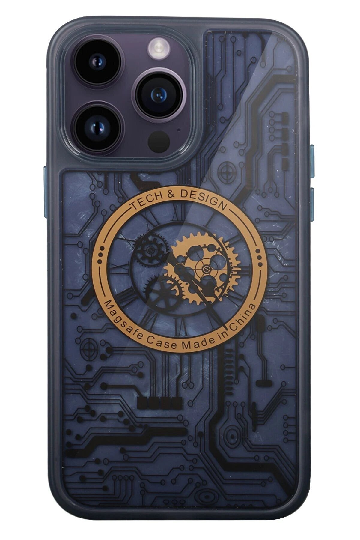 CepteToptan iPhone 14 Pro Kılıf Magic Magneticsafe Silikon - Siyah - DROPX8488-8745