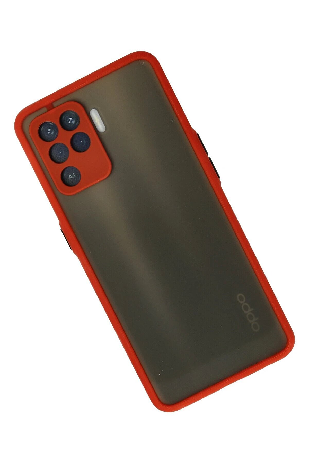 Oppo Reno 5 Li̇te Kılıf Montreal Si̇li̇kon Kapak - Kırmızı - Dropx6092-5584