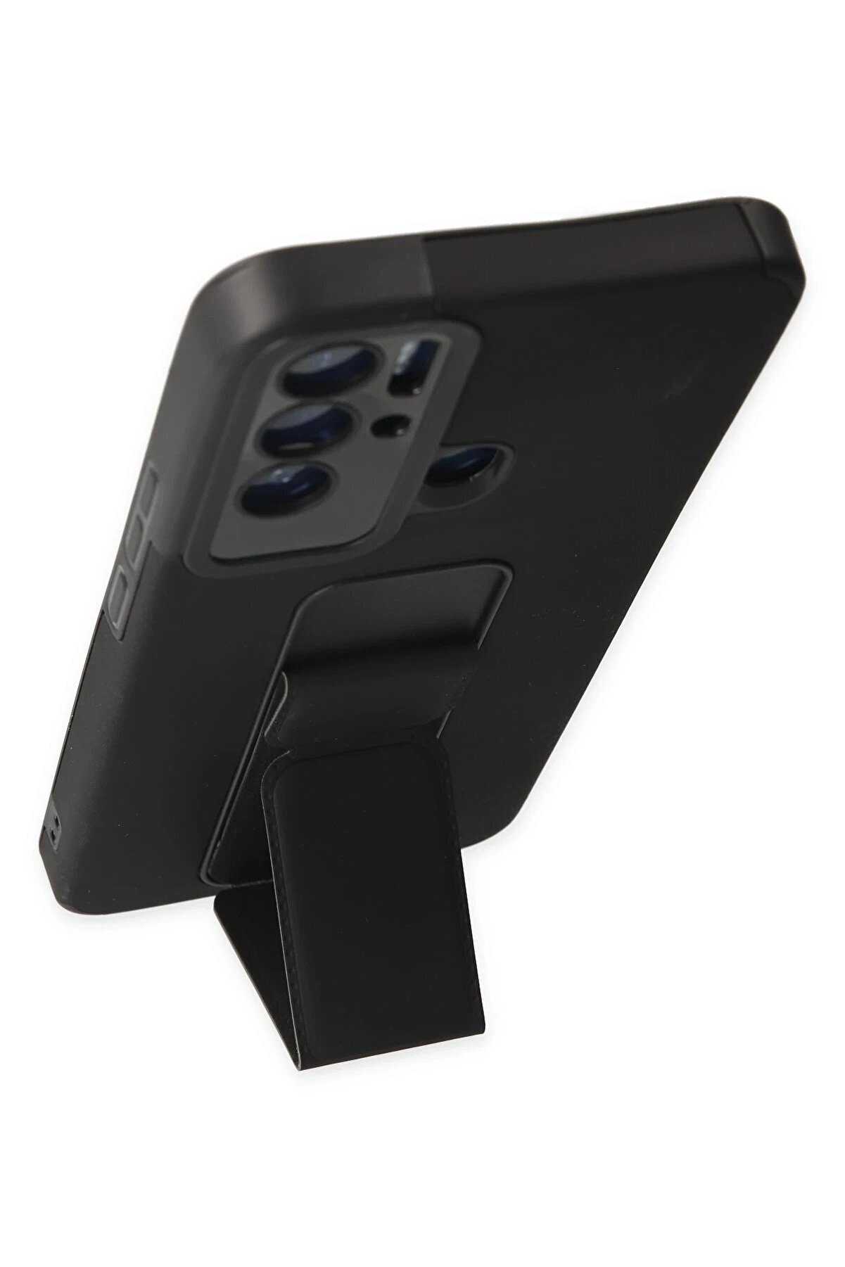 Tecno Pova Neo Kılıf Mega Standlı Si̇li̇kon - Si̇yah - Dropx4787-6829