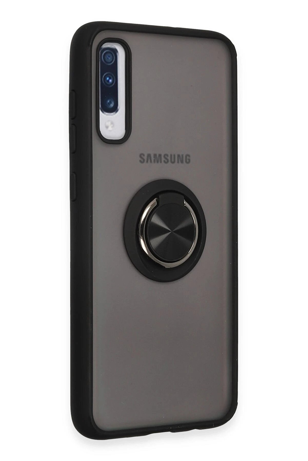 Samsung Galaxy A70 Kılıf Montreal Y&uuml;z&uuml;kl&uuml; Si̇li̇kon Kapak - Si̇yah - Dropx8715-9265