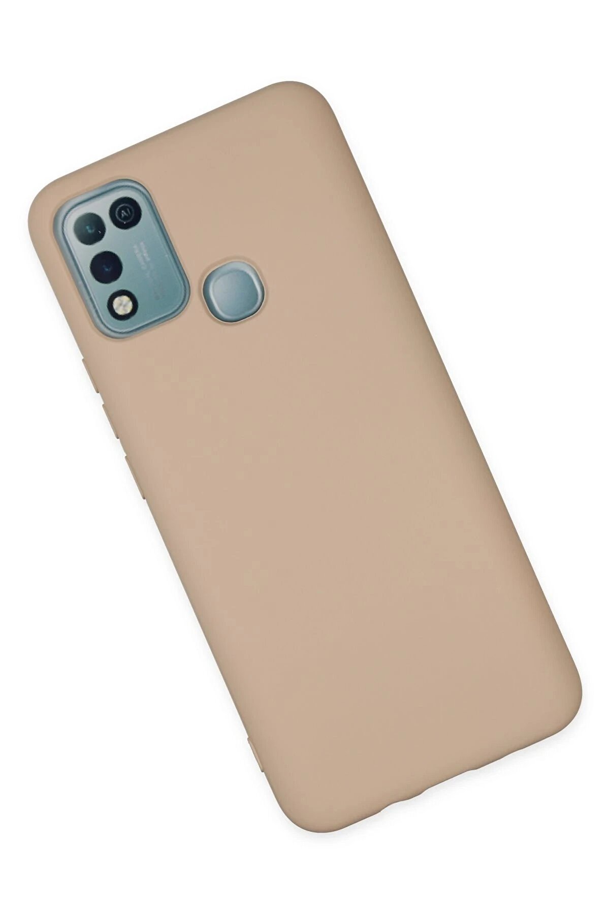 İnfi̇ni̇x Hot 10 Play Kılıf Nano İçi̇ Kadi̇fe Si̇li̇kon - Pudra - Dropx8566-1693