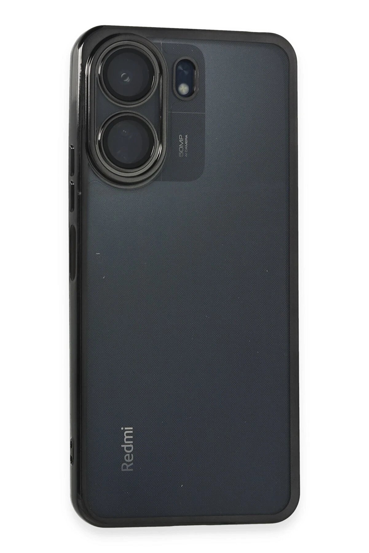 CepteToptan Xiaomi Redmi 13C Kılıf Lensli Silikon - Siyah - DROPX2121-5227