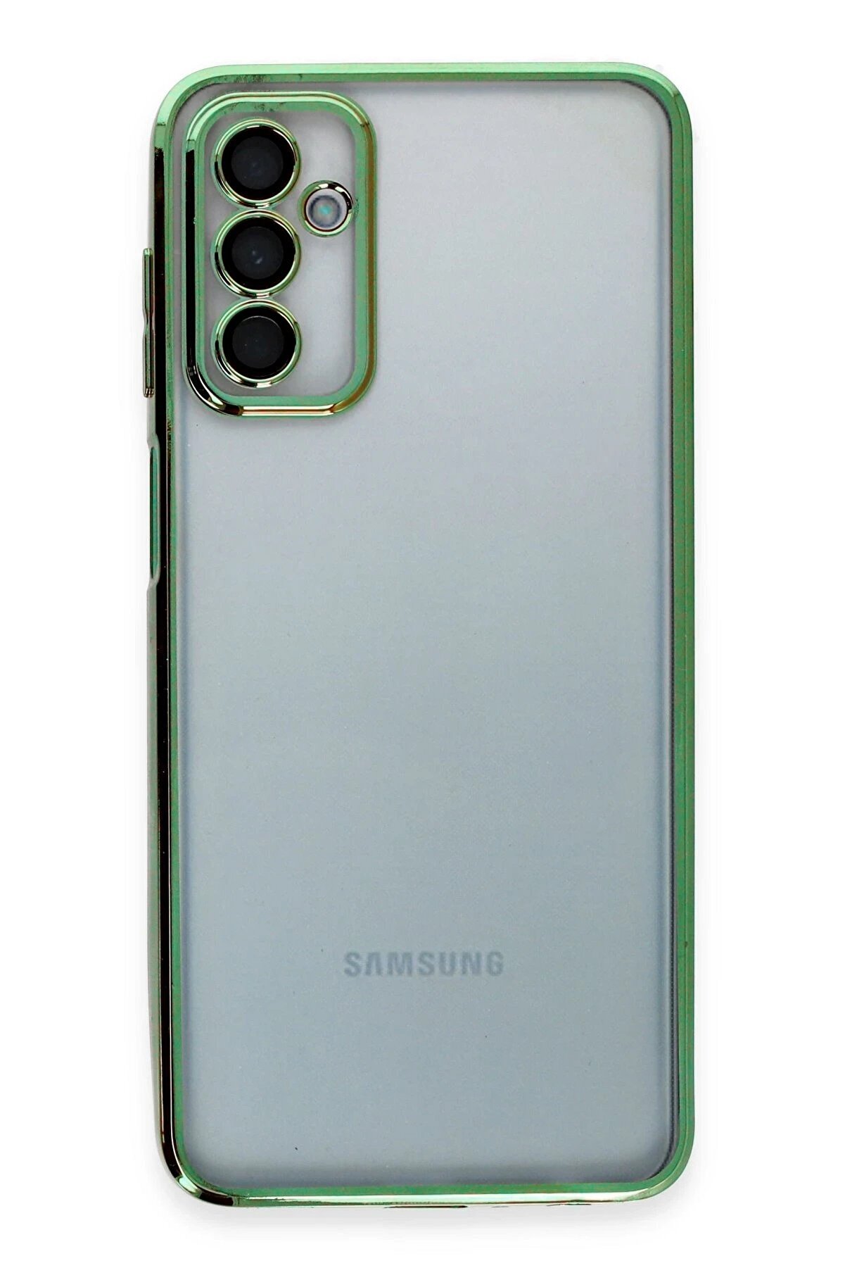 Samsung Galaxy M23 Kılıf Lensli̇ Si̇li̇kon - Yeşi̇l - Dropx2055-8555