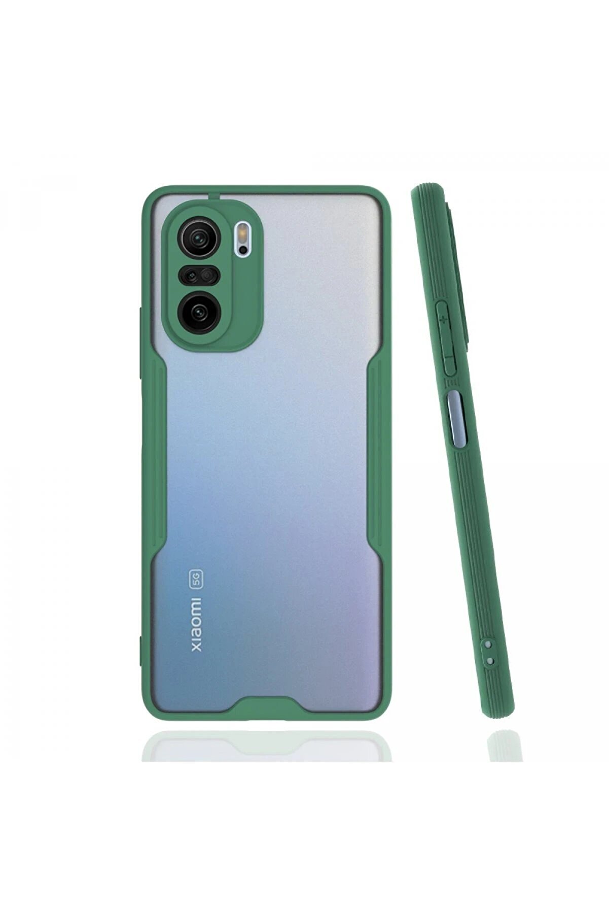 CepteToptan Xiaomi Poco F3 Kılıf Platin Silikon - Yeşil - DROPX7710-3965