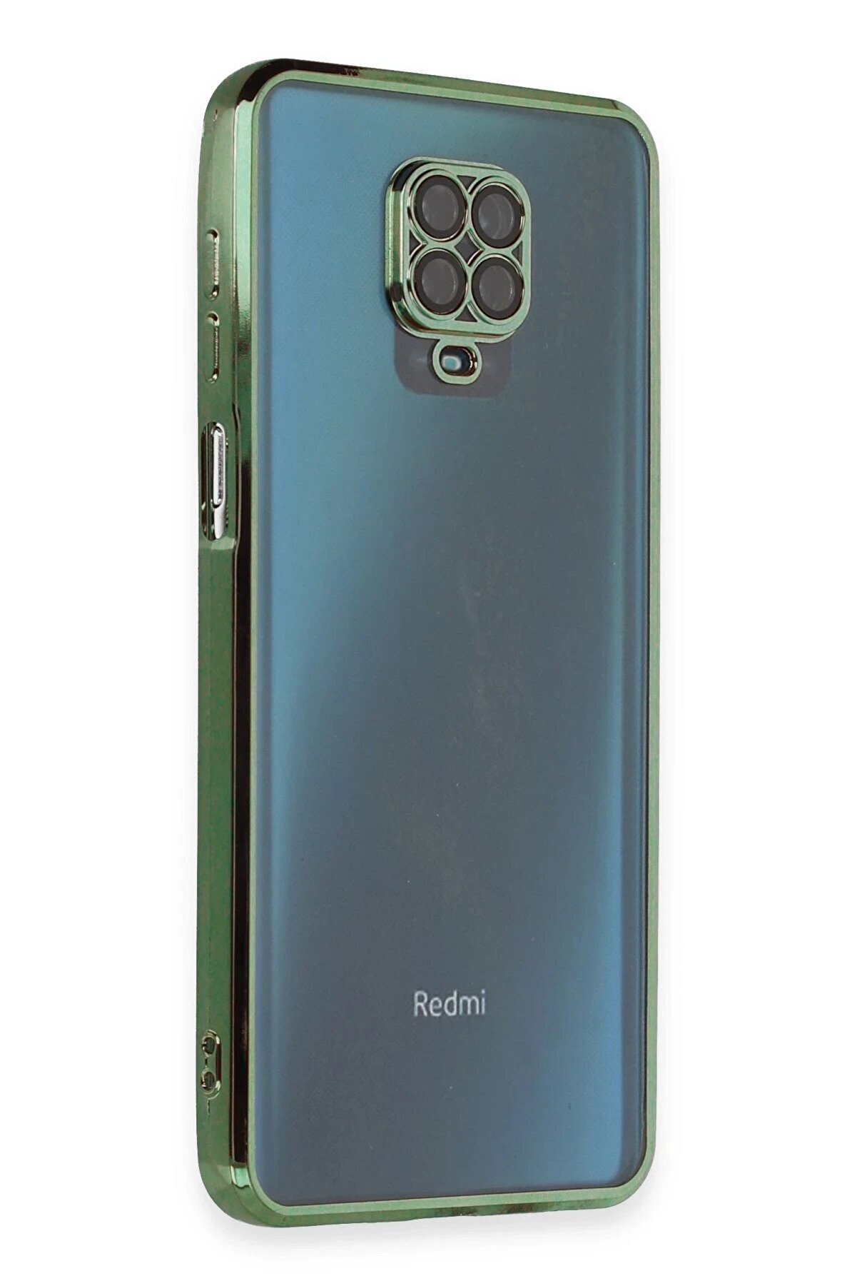 CepteToptan Xiaomi Redmi Note 9 Pro Kılıf Lensli Silikon - Yeşil - DROPX9598-3686