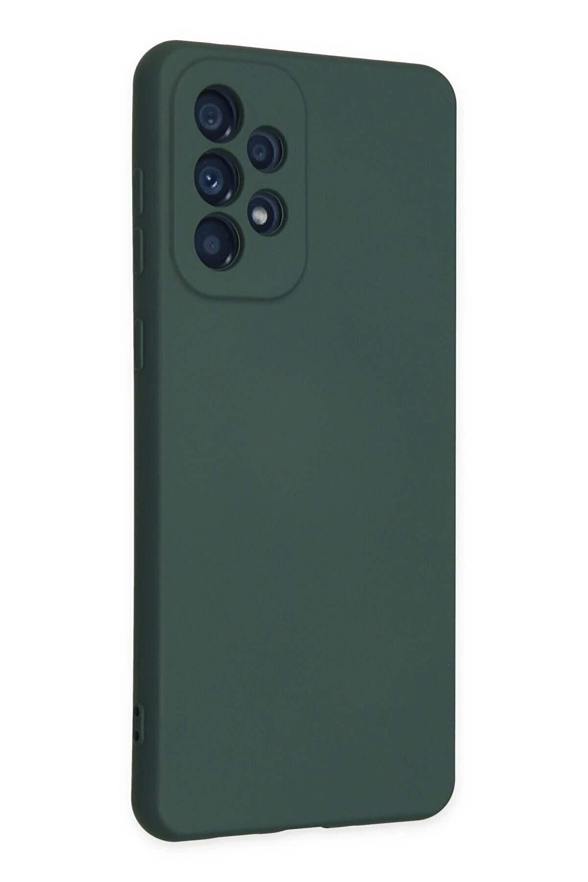 Samsung Galaxy A23 4G Kılıf Nano İçi̇ Kadi̇fe Si̇li̇kon - Koyu Yeşi̇l - Dropx1447-5510