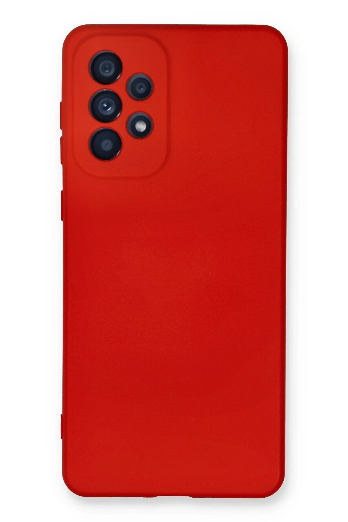 CepteToptan Samsung Galaxy A33 5G Kılıf Nano i&ccedil;i Kadife Silikon - Kırmızı - DROPX1360-1542