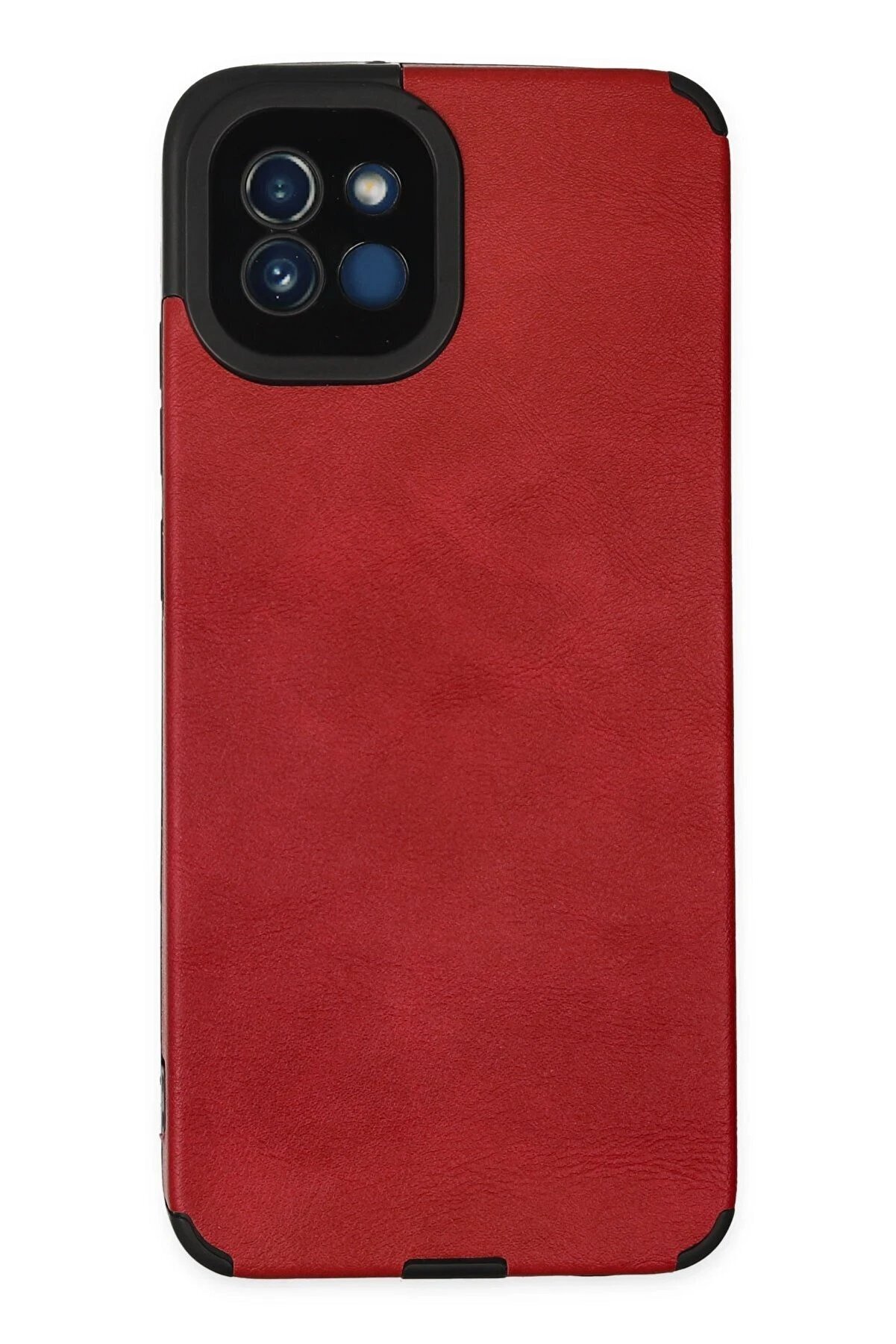 CepteToptan Samsung Galaxy A03 Kılıf Loop Deri Silikon - Kırmızı - DROPX1014-2466