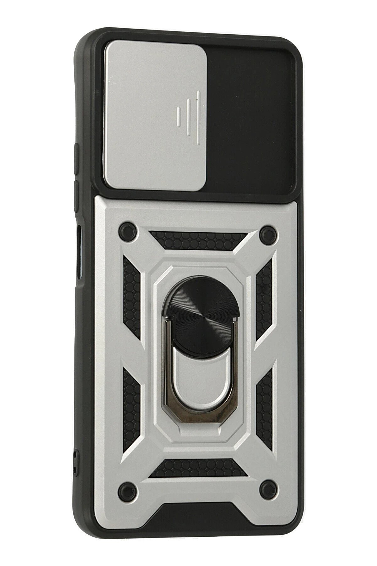 Xi̇aomi̇ Poco F3 Kılıf Pars Lens Y&uuml;z&uuml;kl&uuml; Si̇li̇kon - G&uuml;m&uuml;ş - Dropx6203-1015