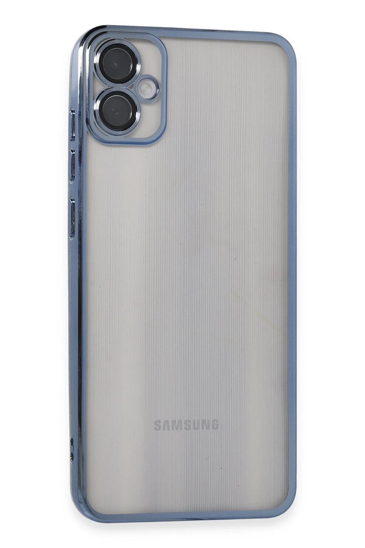 CepteToptan Samsung Galaxy A05 Kılıf Lensli Silikon - Lacivert - DROPX7119-5152