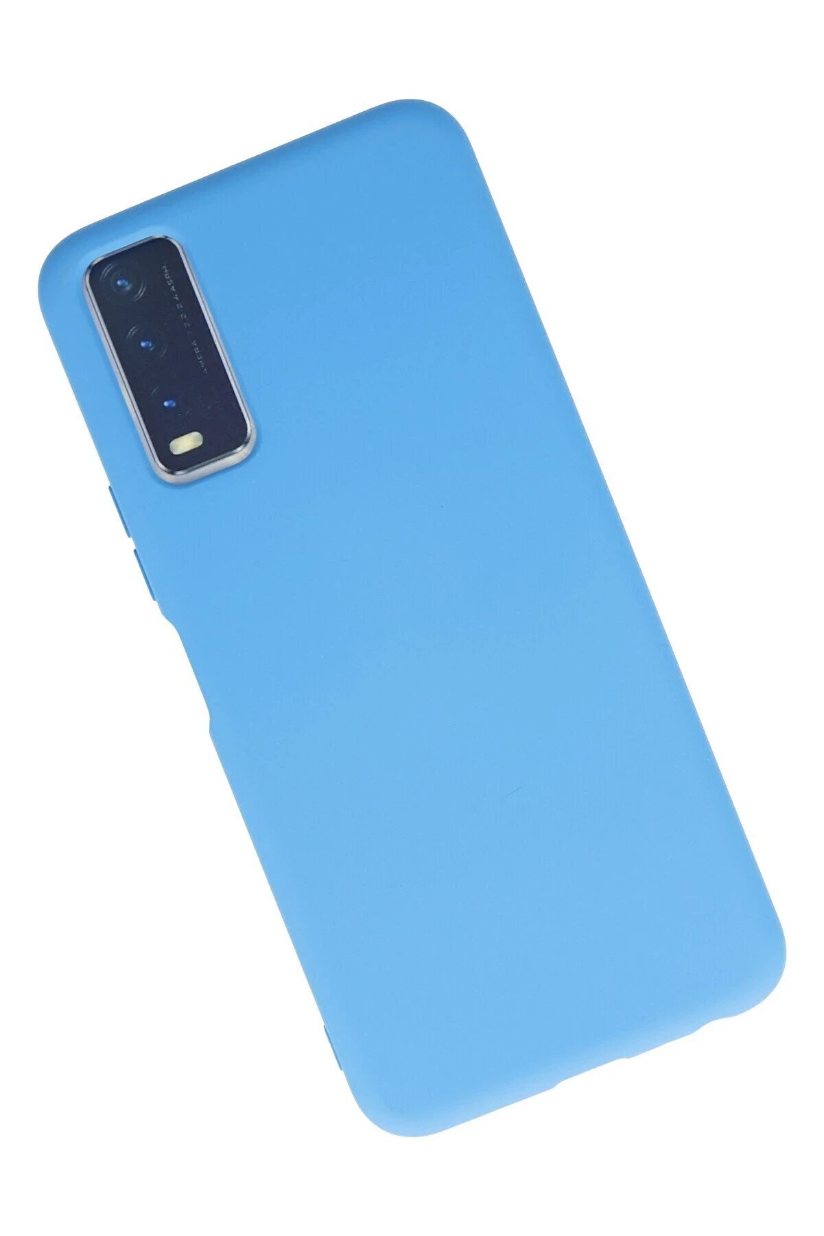 Vi̇vo Y11S Kılıf Nano İçi̇ Kadi̇fe Si̇li̇kon - Mavi̇ - Dropx4394-4969