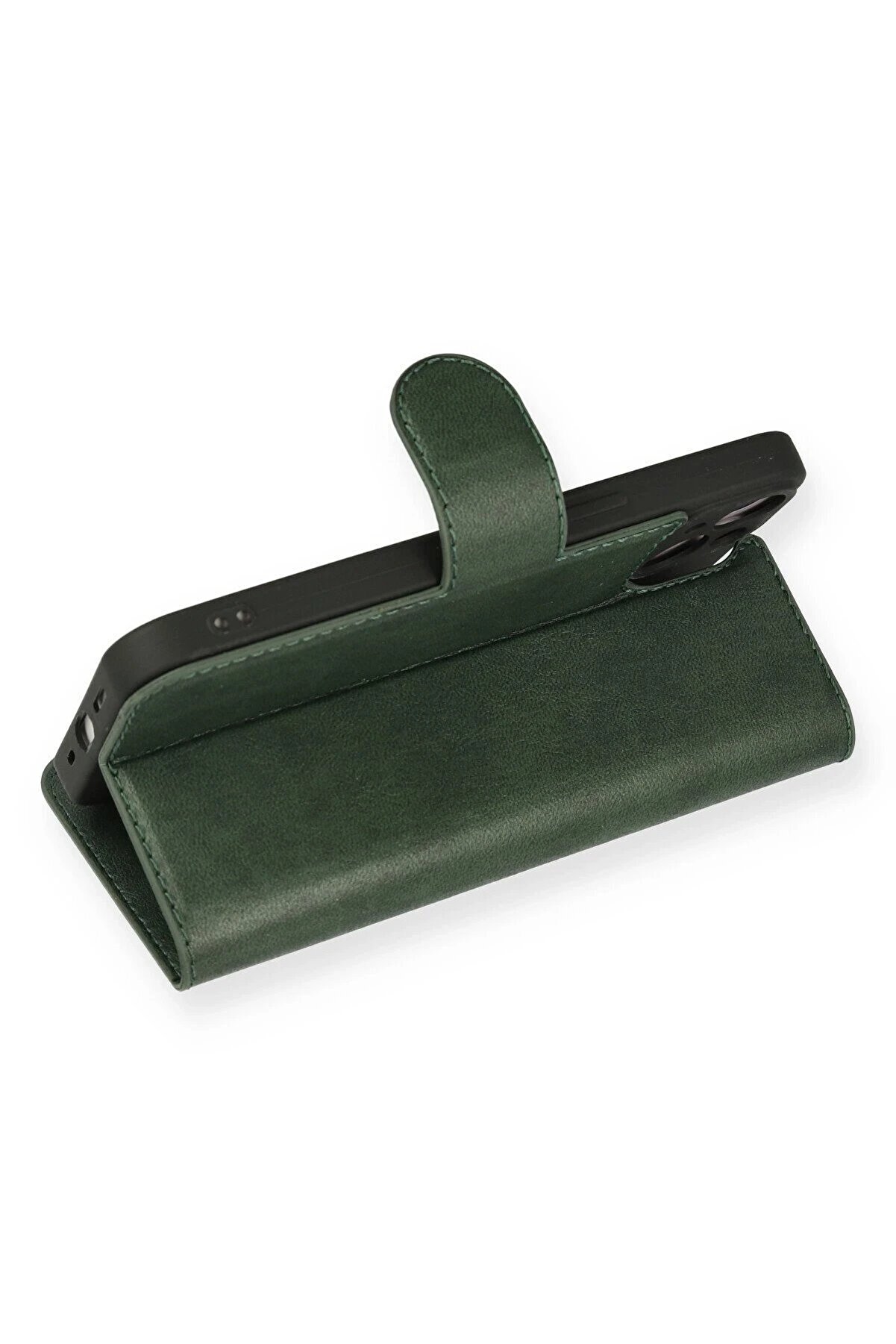 İphone 14 Kılıf Trend S Plus Kapaklı Kılıf - Yeşi̇l - Dropx6126-1893