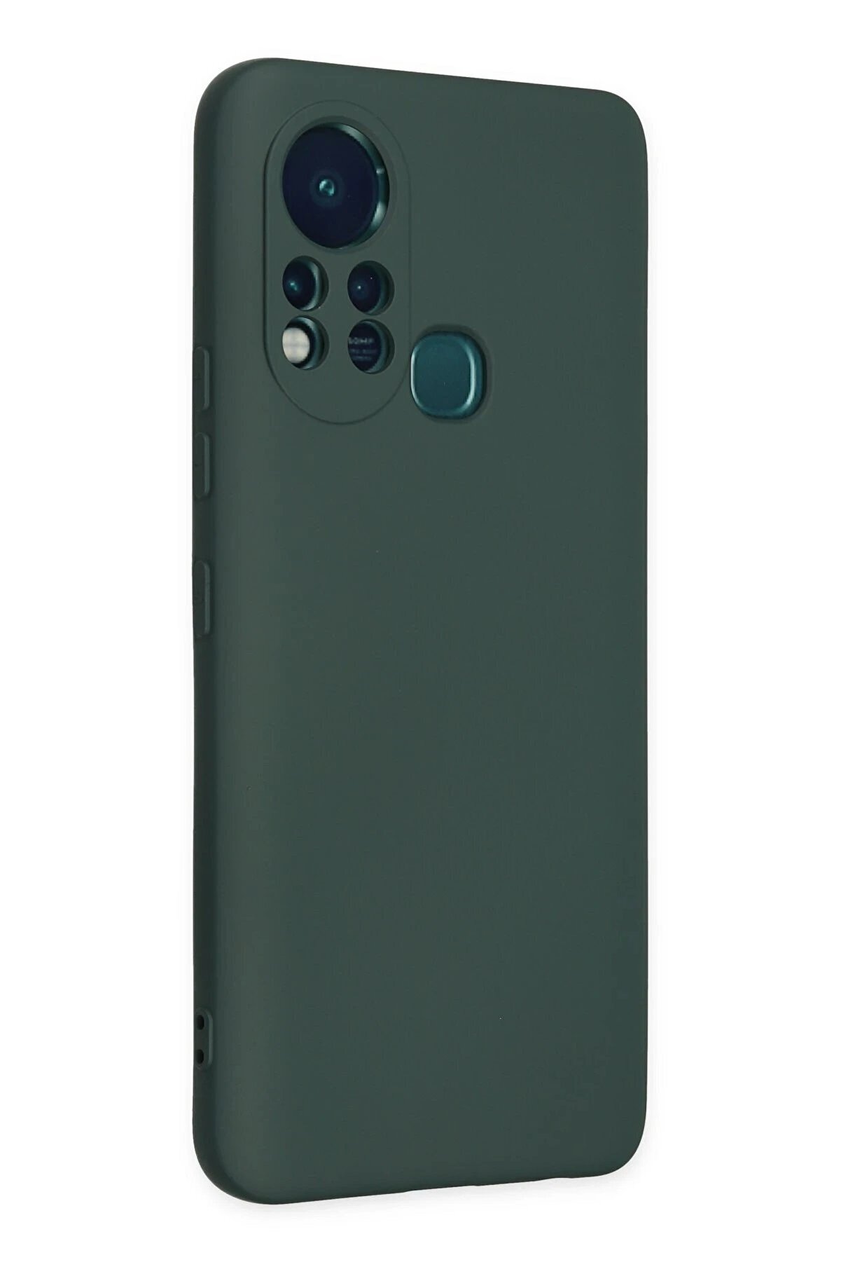 CepteToptan İnfinix Hot 11s Kılıf Nano içi Kadife Silikon - Koyu Yeşil - DROPX5839-2721