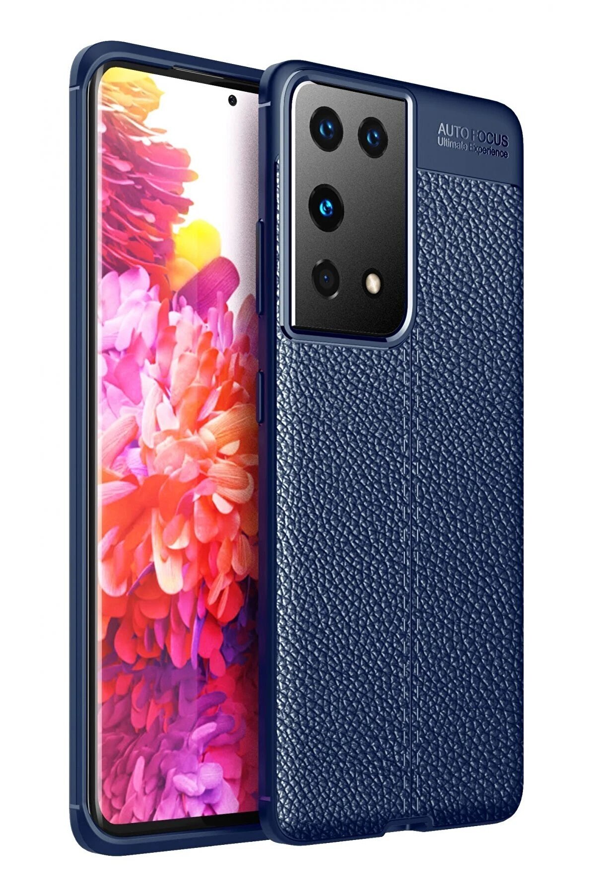 CepteToptan Samsung Galaxy S21 Ultra Kılıf Auto Focus Kapak - Lacivert - DROPX6888-2391