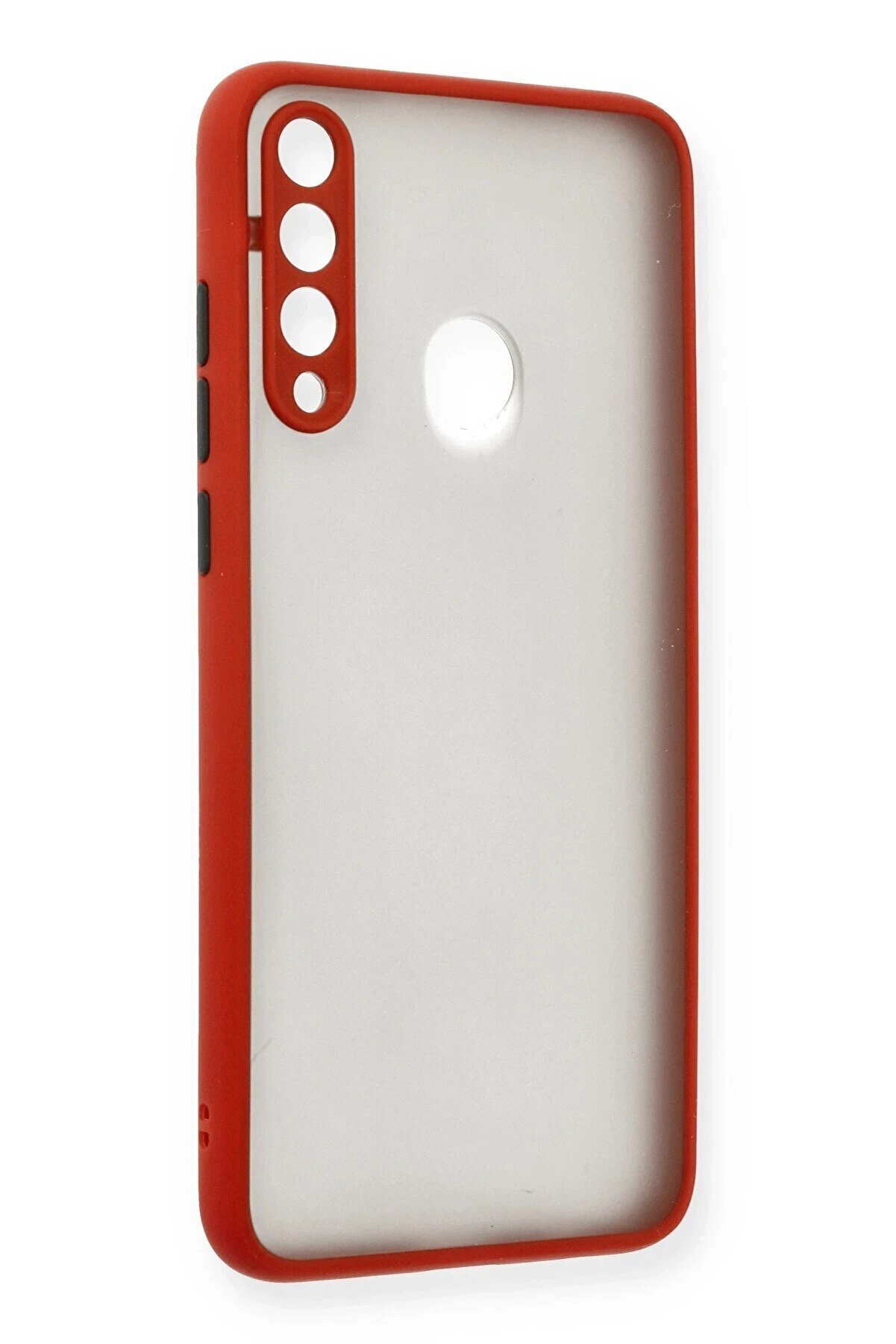 Huawei̇ Y6P Kılıf Montreal Si̇li̇kon Kapak - Kırmızı - Dropx8951-3343