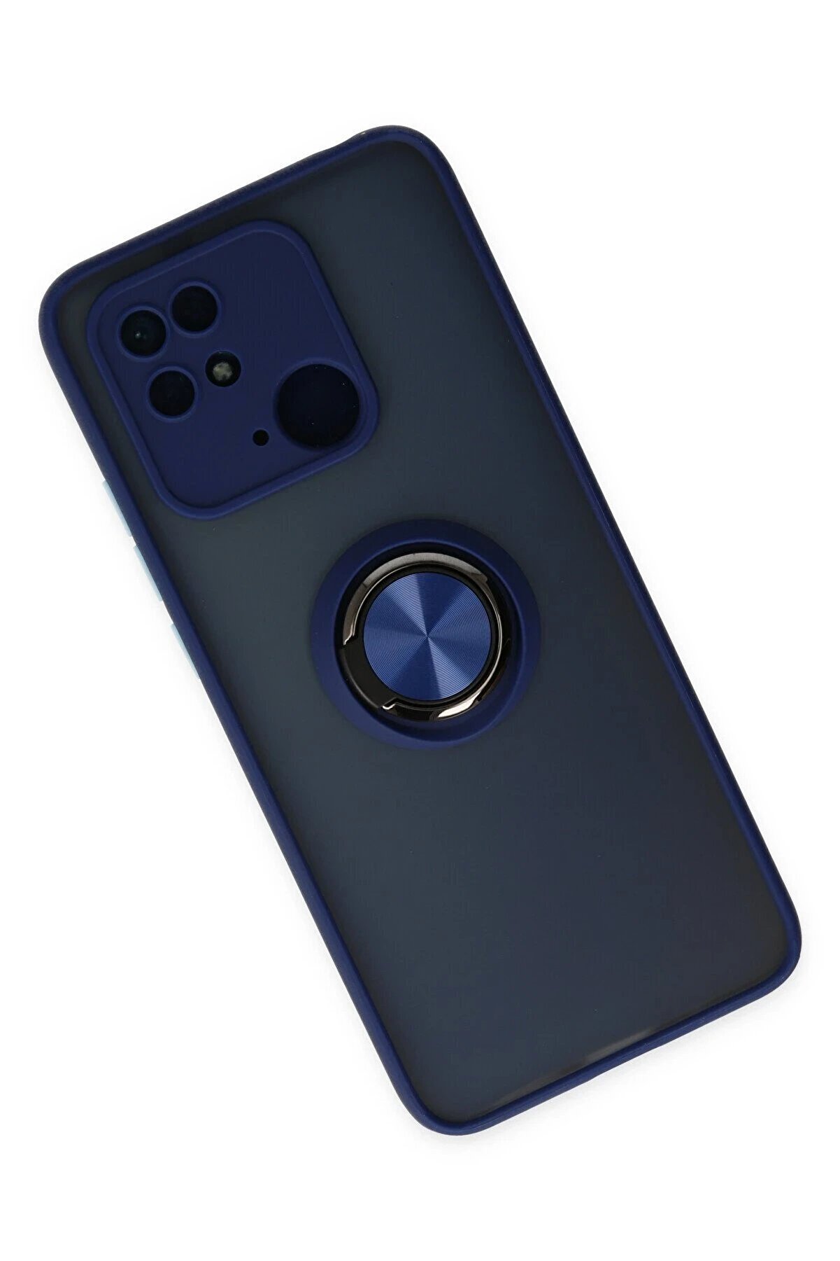 Xi̇aomi̇ Redmi̇ 10C Kılıf Montreal Y&uuml;z&uuml;kl&uuml; Si̇li̇kon Kapak - Laci̇vert - Dropx4072-2493